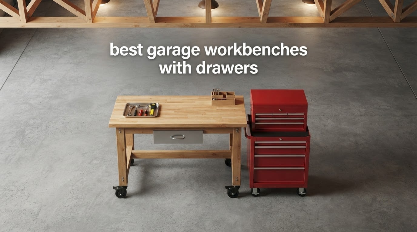 best garage workbenches with drawers