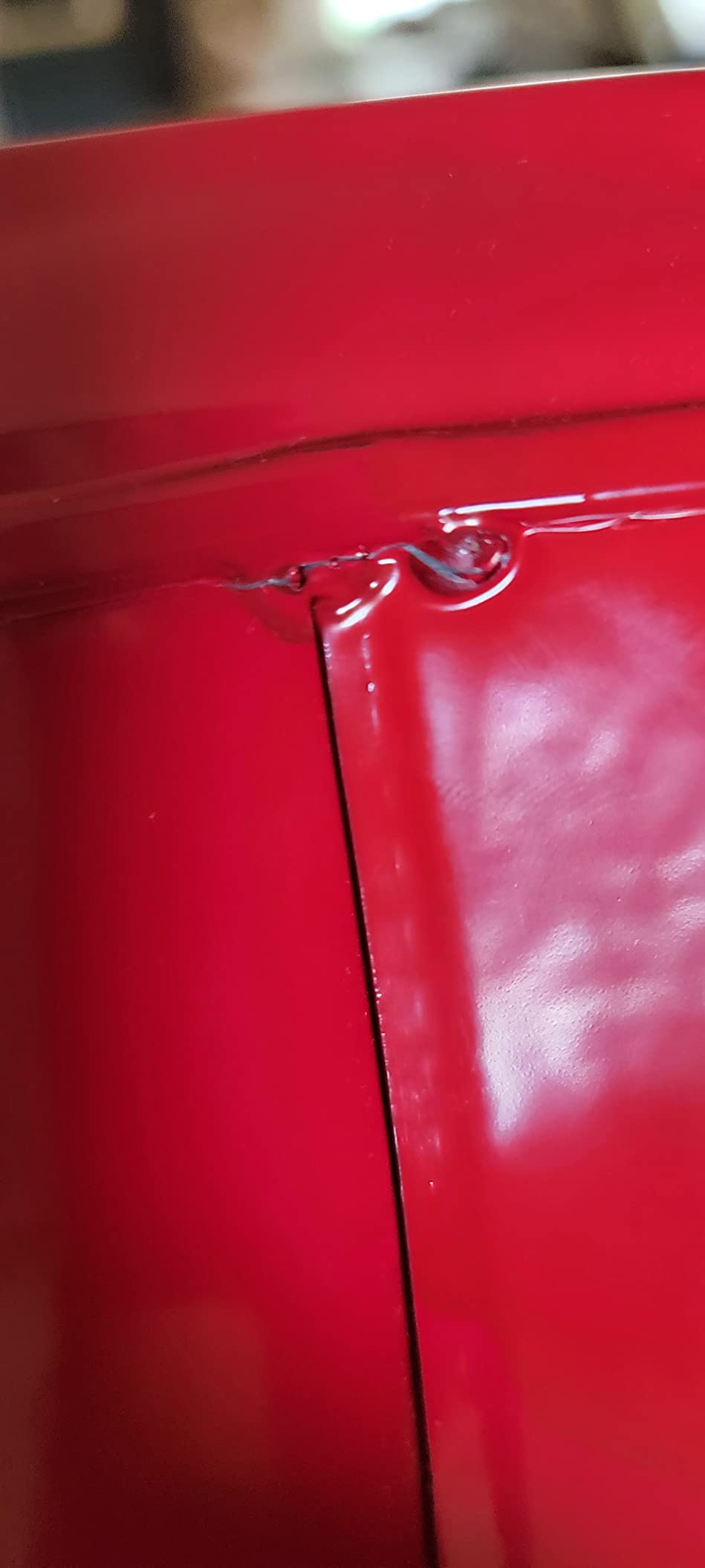 Justrite Type I Gasoline Safety Can, Red Galvanized Steel, Made in the USA customer photo 1