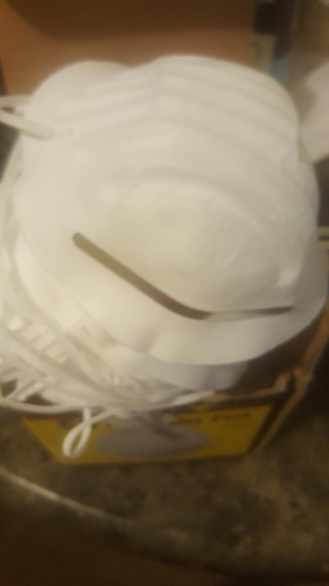 G & F Products Particulate Respirator Dust Mask Two-Strap Cup Style Design, Lightweight with Cushioning Nose Foam customer photo 2