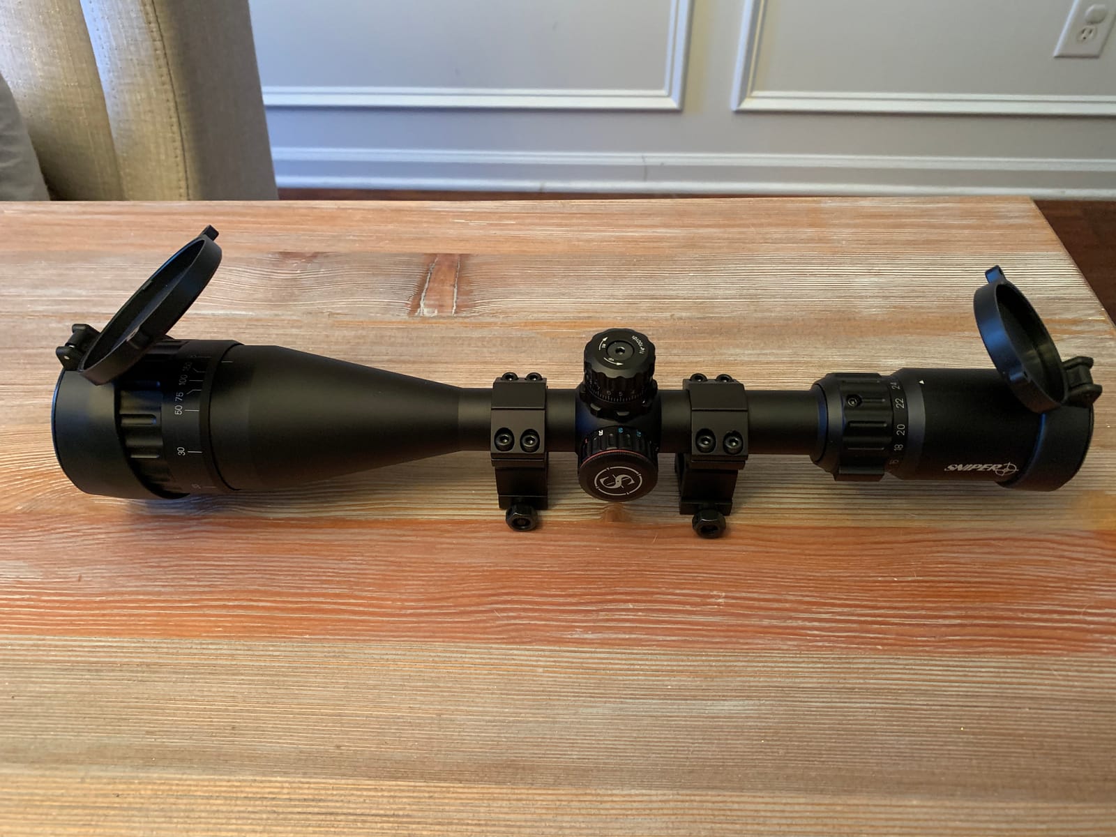 SNIPER Rifle Scope MT 6-24x50/4-16x50 with Red/Green/Blue Illuminated Reticle Riflescope, Adjustable Objective customer photo 2