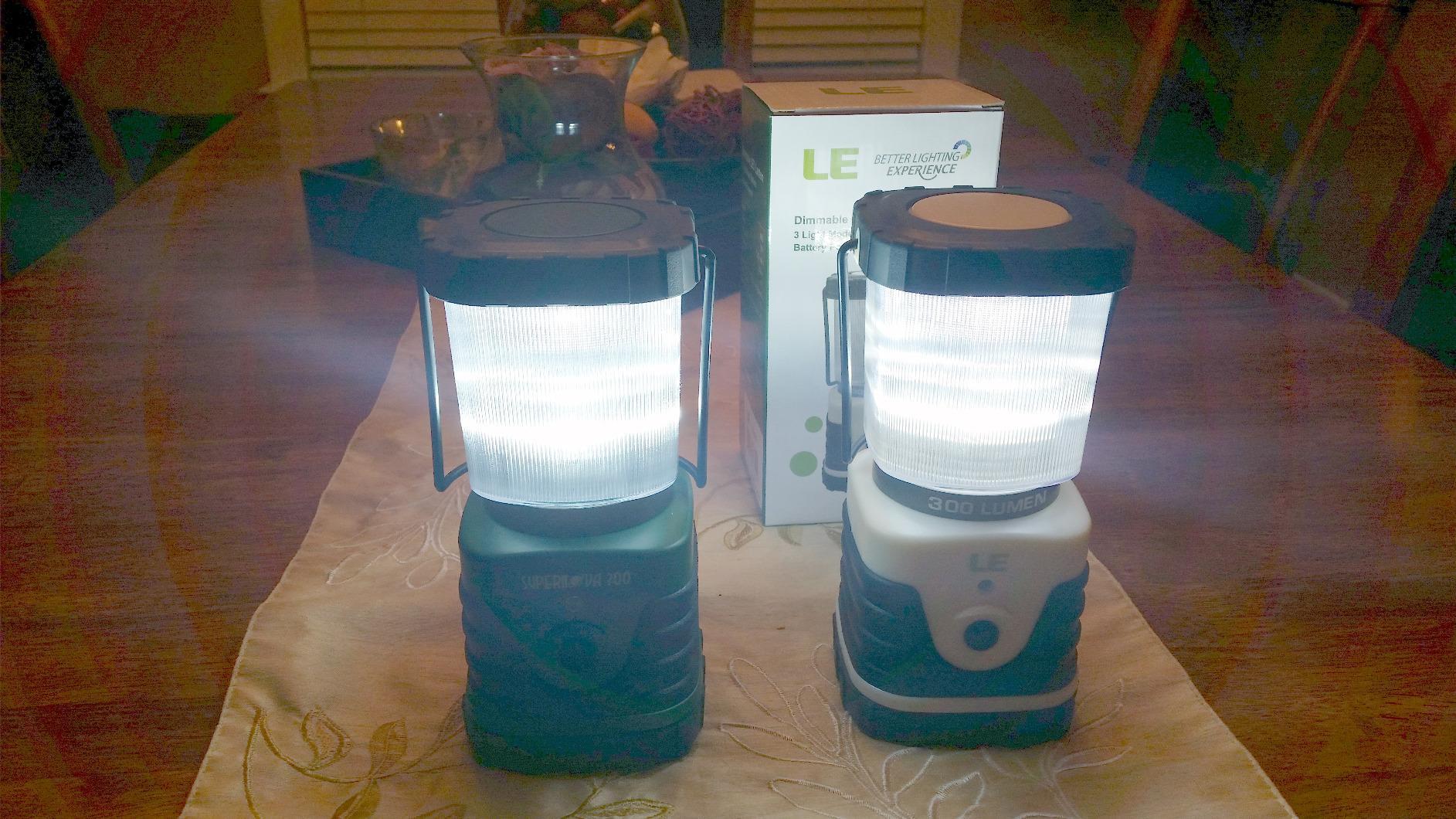 Lepro 1000LM Battery Powered LED Camping Lantern with 4 Light Modes, Green customer photo 2