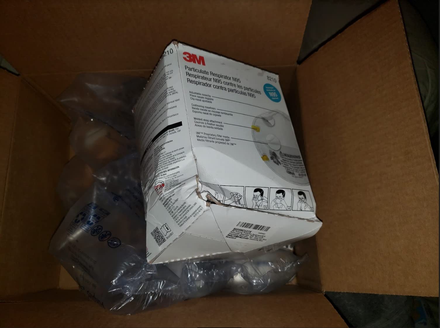 3M Particulate Disposable Respirator 8210, N95, Pack of 20, NIOSH APPROVED customer photo 1