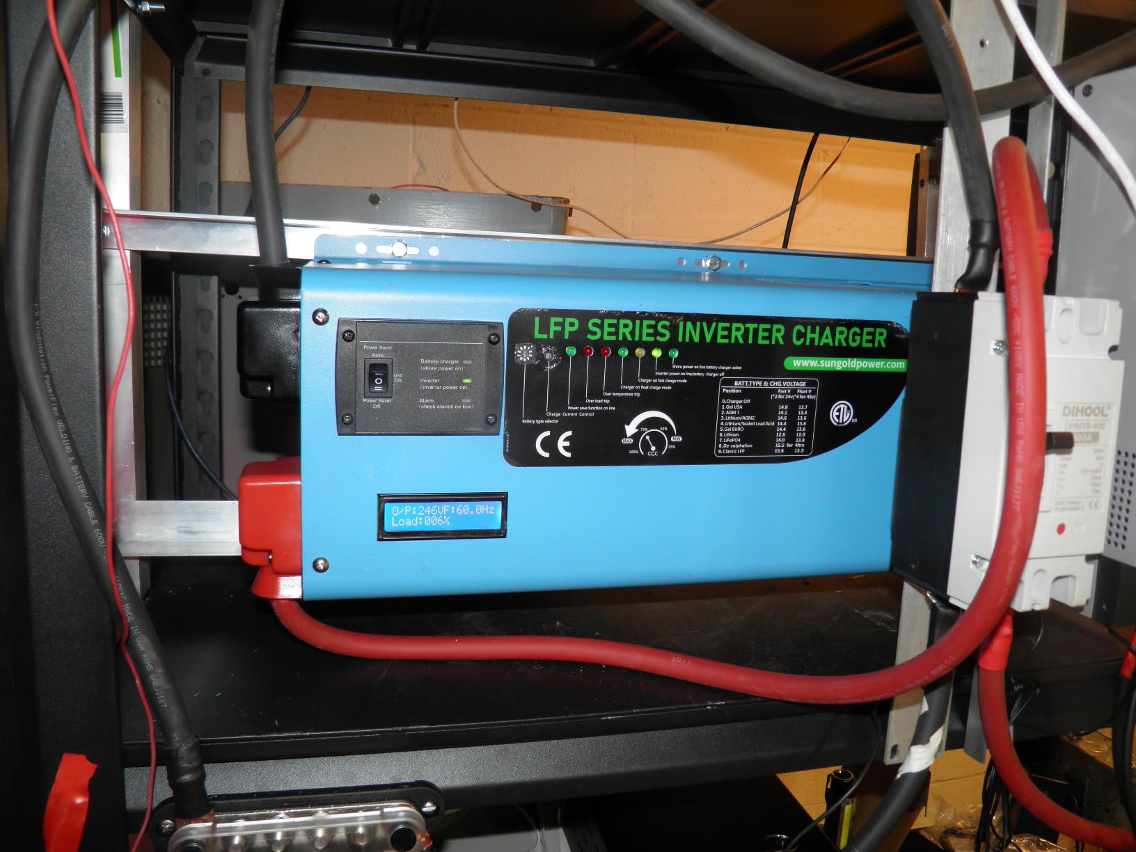 SUNGOLDPOWER UL1741 6000W 48Vdc Pure Sine Wave Inverter Low Frequency 240Vac Input 120Vac/240Vac Output Split Phase with Battery Charger Off-Grid 18000W Peak customer photo 2