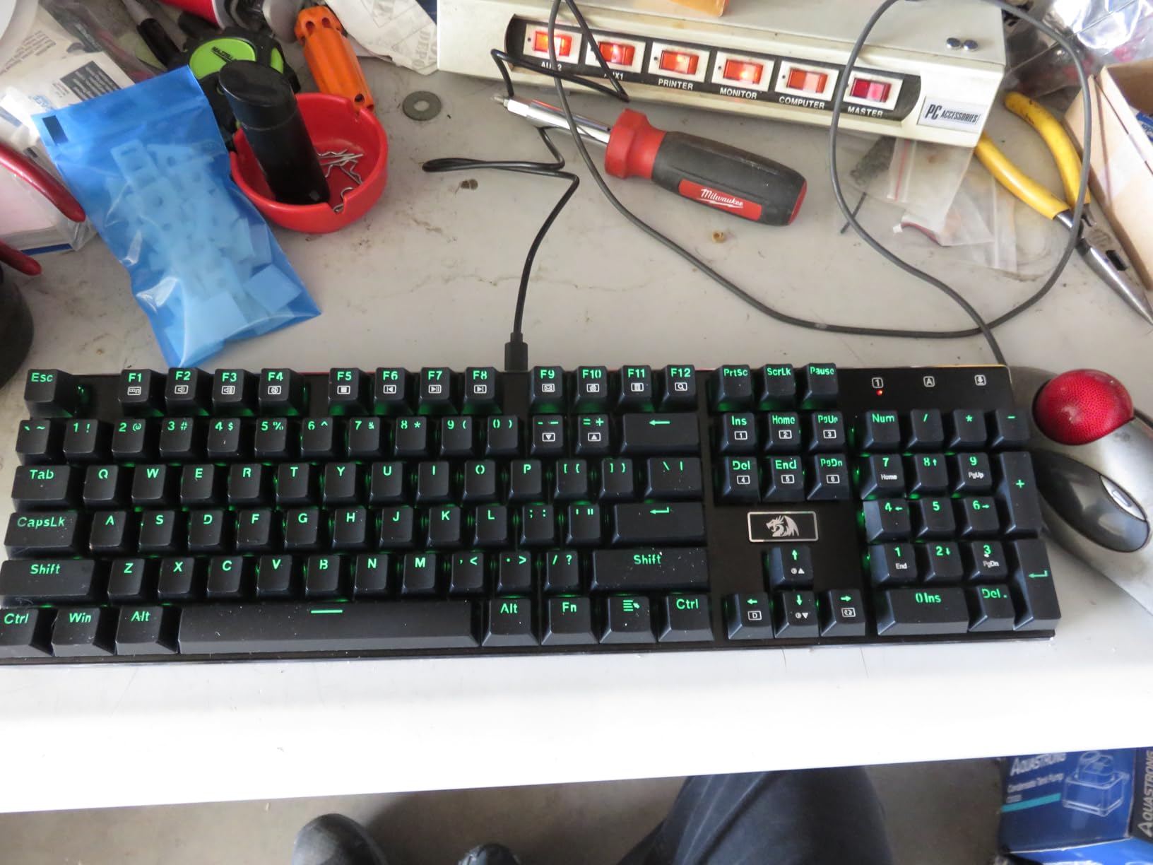 Redragon K556 Wired RGB Mechanical Gaming Keyboard, 104-Key Aluminum Board customer photo 2