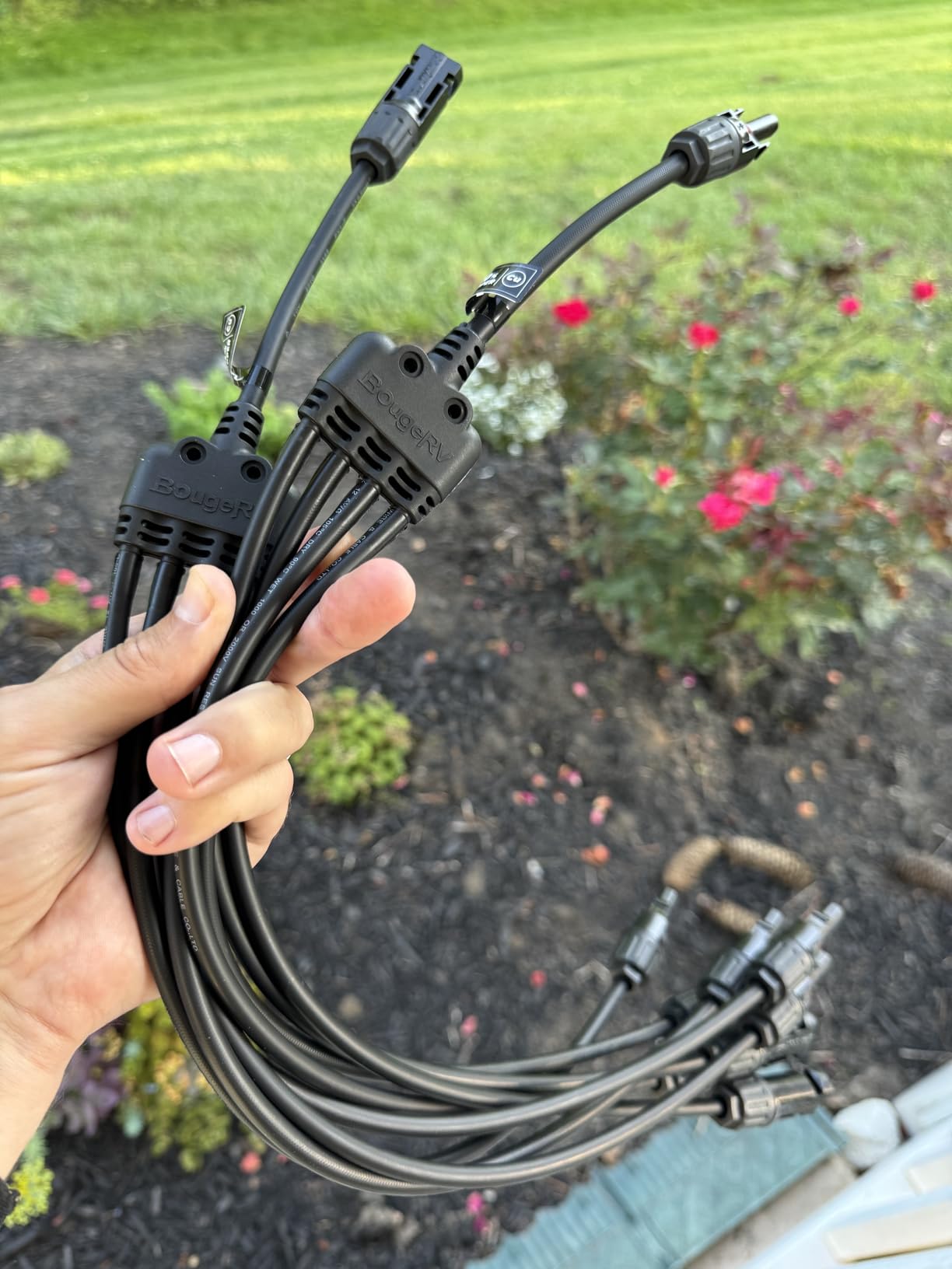BougeRV Solar Connectors Y Branch Parallel Adapter Cable Wire Plug Tool Kit for Solar Panel customer photo 2