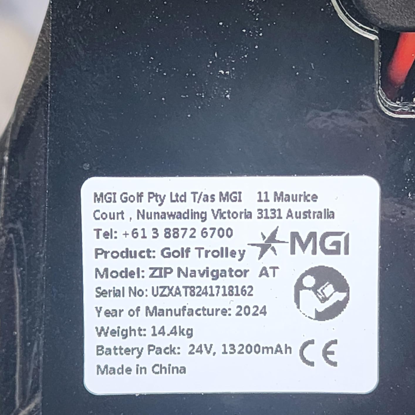 MGI Zip Navigator All Terrain Electric Golf Cart - 36 Hole Battery - Remote Control - (Drink, Umbrella, GPS-Phone) customer photo 2