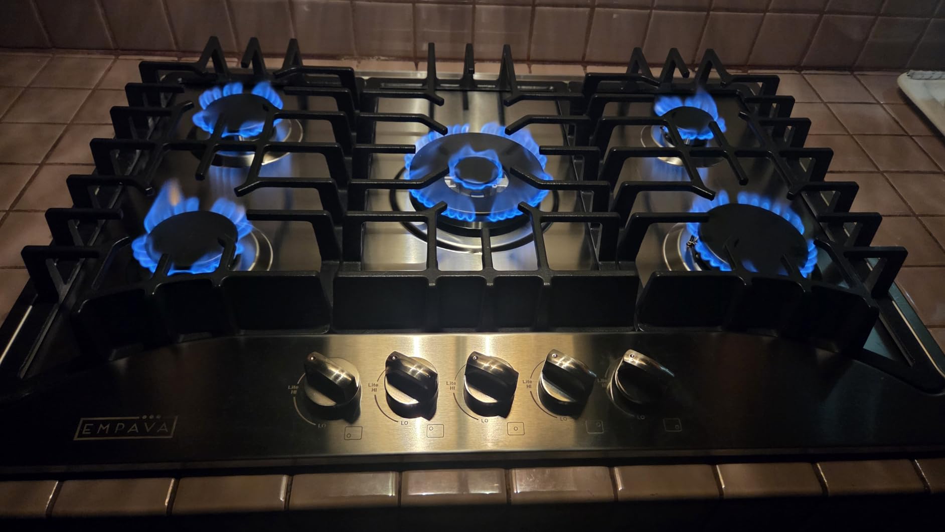 Empava 30-Inch Gas Cooktop, 5 Italian SABAF Burners, Stainless Steel customer photo 1
