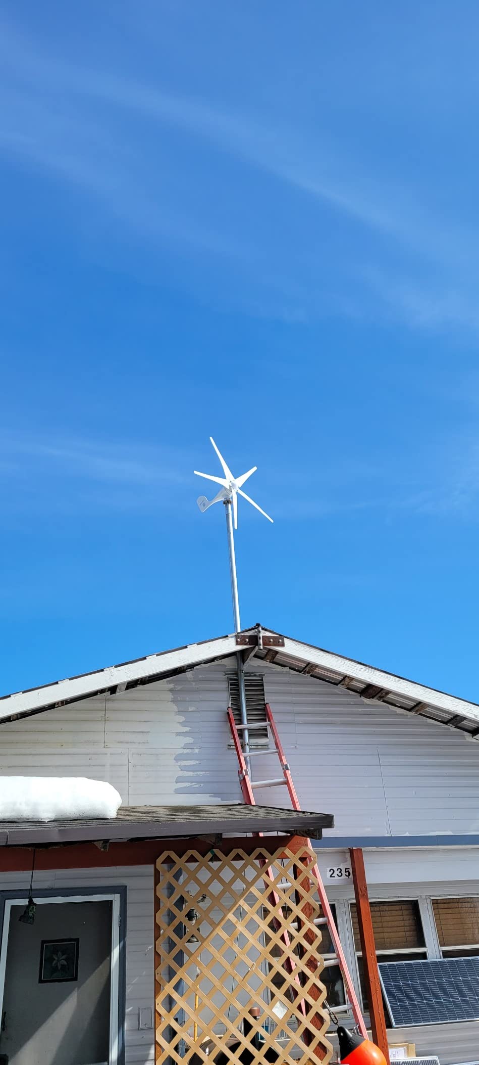 Wind Turbine Generator Kit 400W 12V with 5 Blade, with Charge Controller, Wind Power Generator for Marine, RV, Home, Windmill Generator Suit for Hybrid Solar Wind System customer photo 1