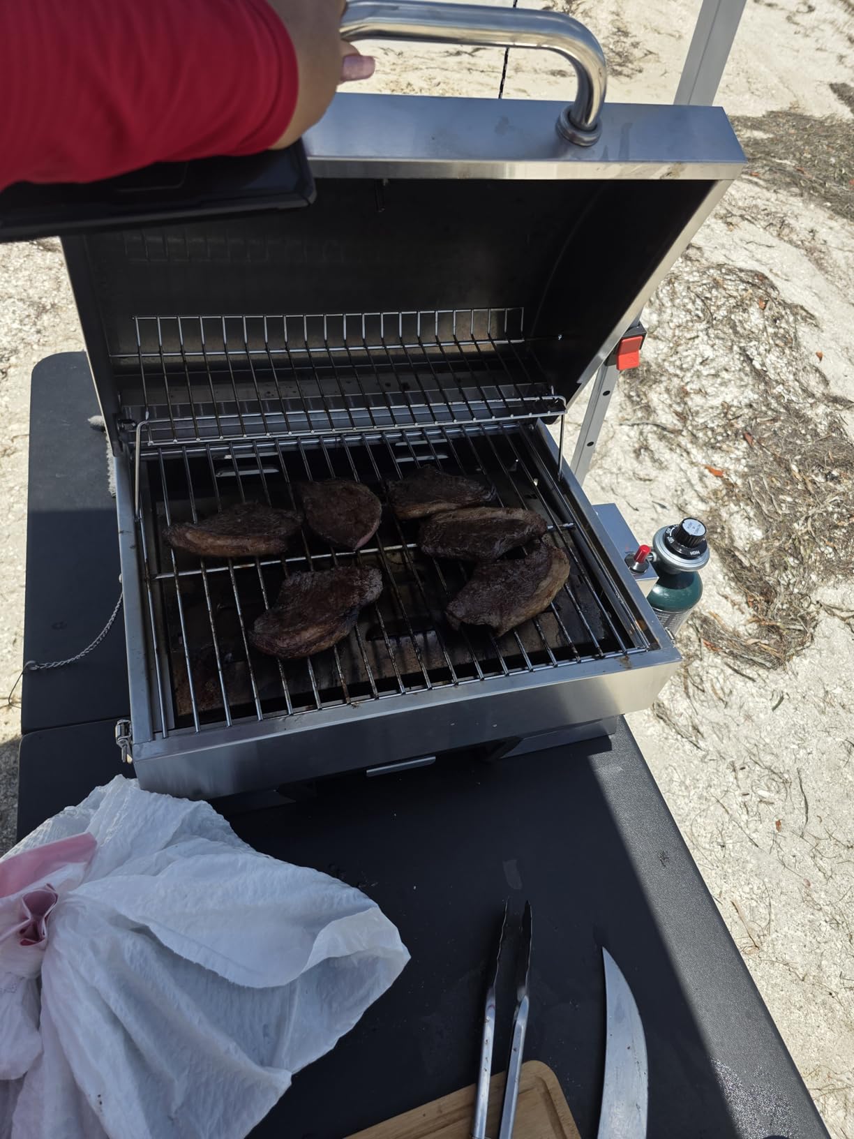Royal Gourmet GT1001 Stainless Steel Portable Grill with Folding Legs customer photo 1