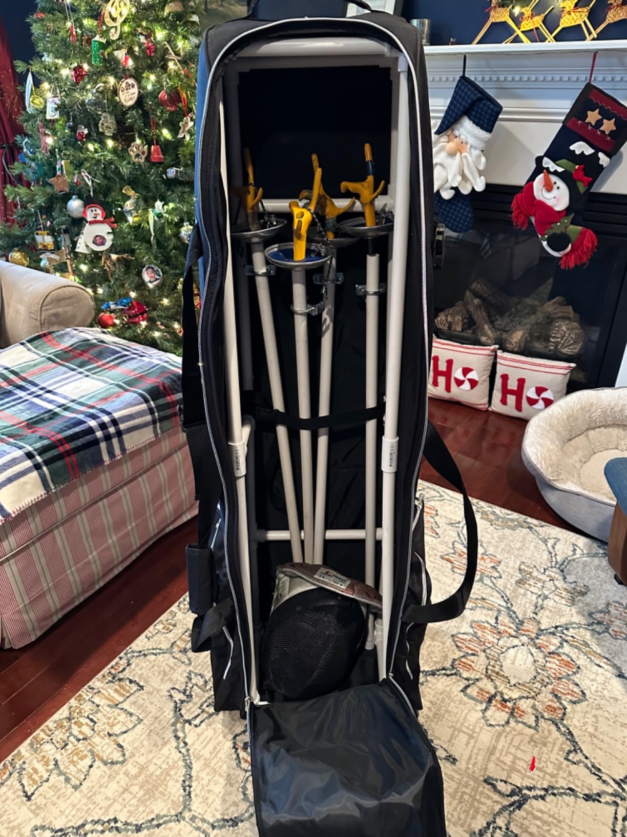 Golf Travel Bag with Wheels, Airline Travel Case, 600D Oxford customer photo 2
