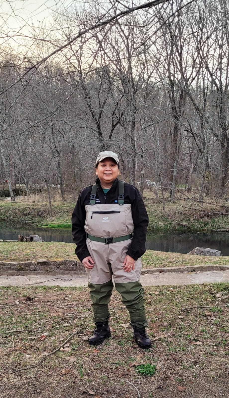 BASSDASH IMMERSE Women’s Breathable Stocking Foot Fishing Waders Waterproof Lightweight Chest Wader customer photo 1