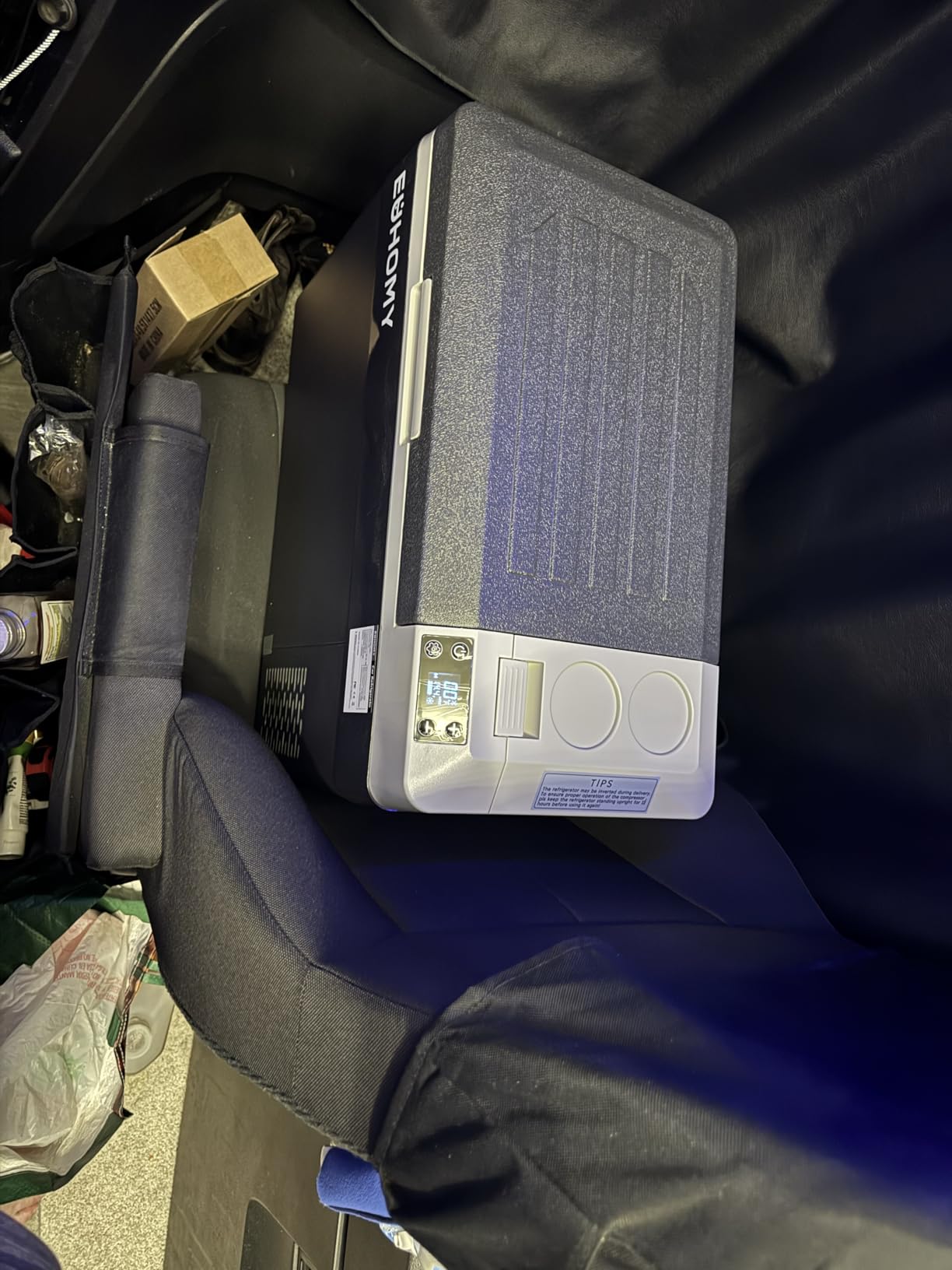 EUHOMY 24QT 12 Volt Refrigerator, Electric Cooler, Usable Battery, -4℉~68℉ customer photo 2