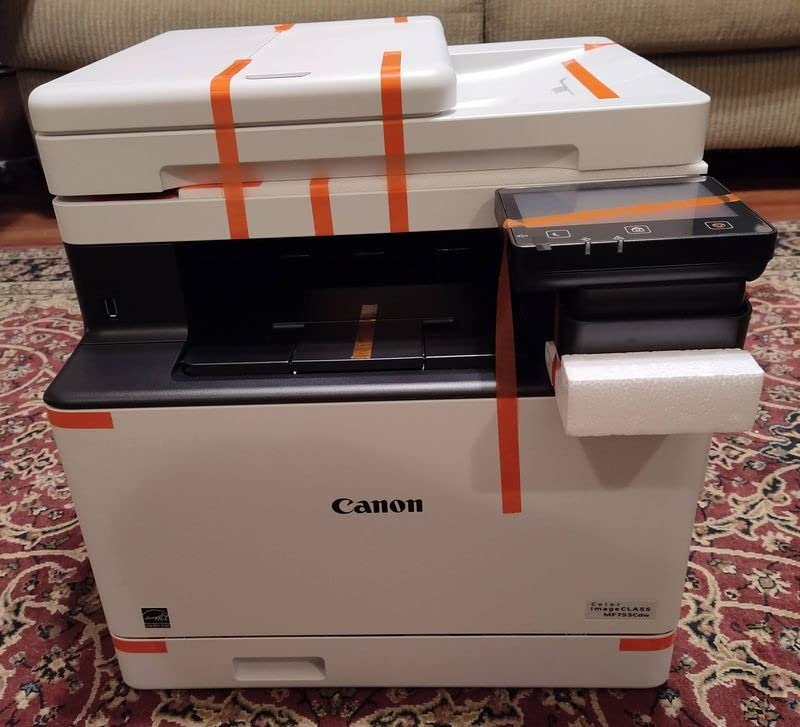 Canon imageCLASS MF753Cdw Wireless Duplex Color Laser All-in-One Printer, Scanner, Copier, Fax, 35 PPM, White customer photo 1