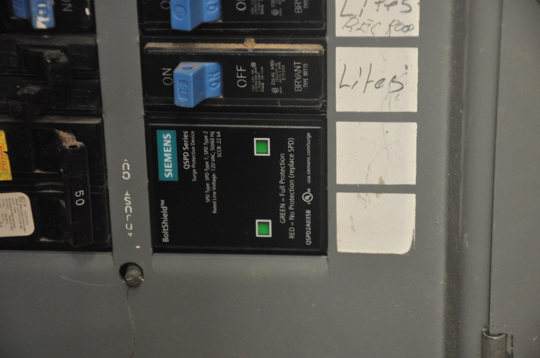 Siemens QSPD2A035B 35 KAmp BoltShield Indoor Surge Protective Device customer photo 1