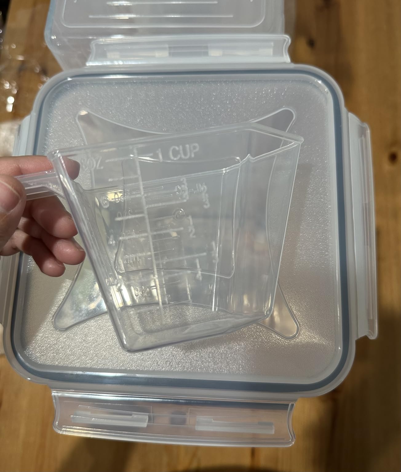 HKJ Chef 4 Pack Large Airtight Food Storage Containers with Lids (5.2L / 176oz), BPA Free Plastic Kitchen and Pantry Organization Contianers for Cereal Flour and Sugar Storage, Labels & Marker customer photo 2