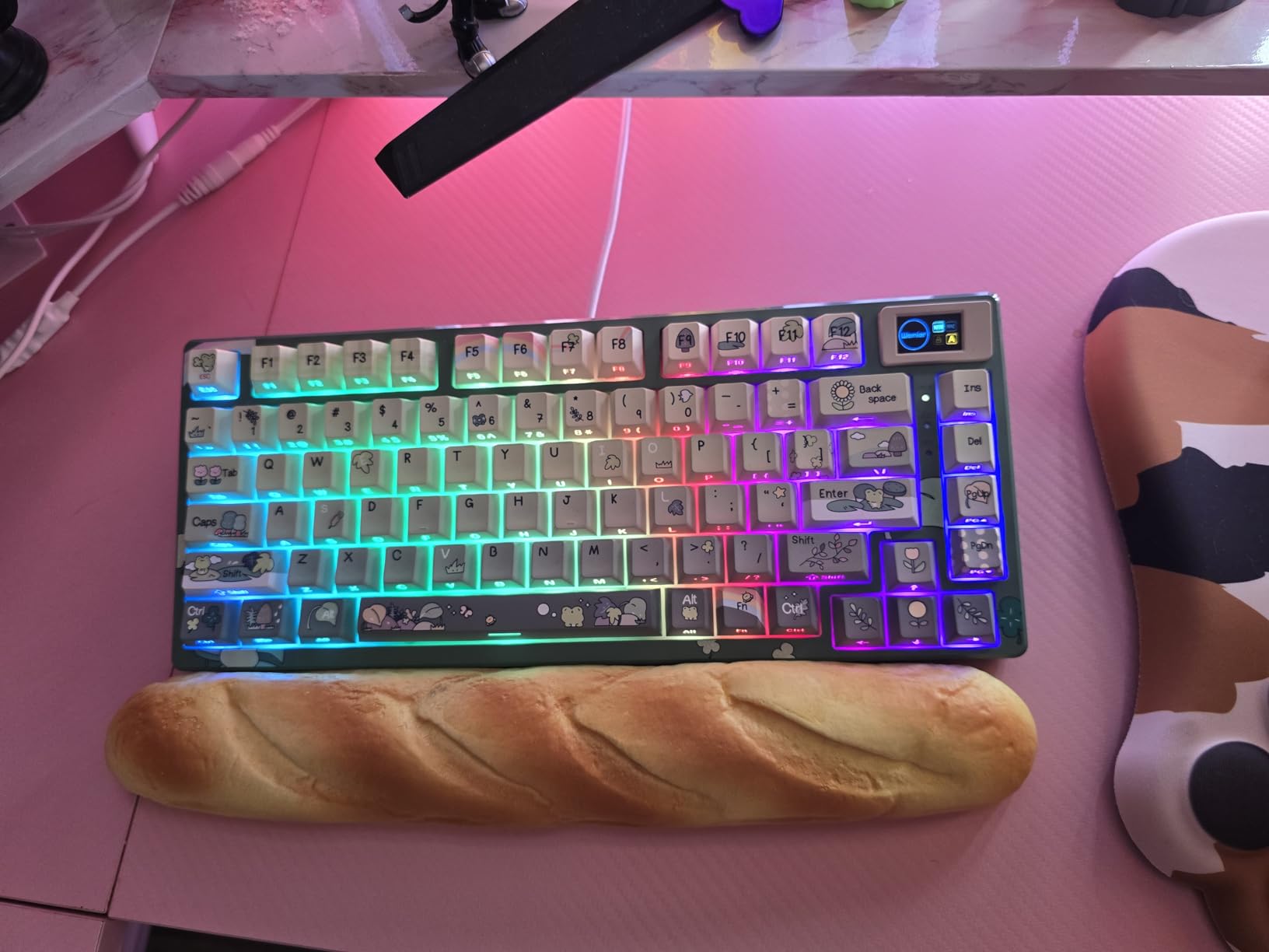 Womier SK80 75% Keyboard with Color Multimedia Display Gaming Keyboard customer photo 2