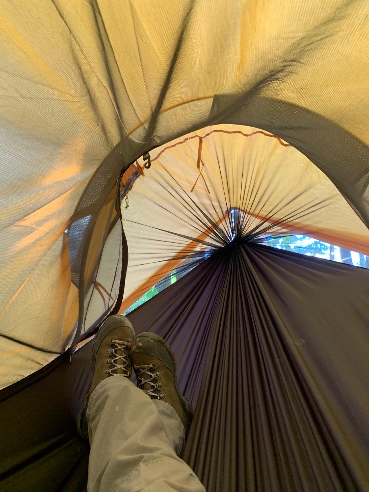 WintMing Hammock with Mosquito Net and Rain Fly Cover 3 in 1 Camping Hammock Tent 440lbs Load customer photo 2