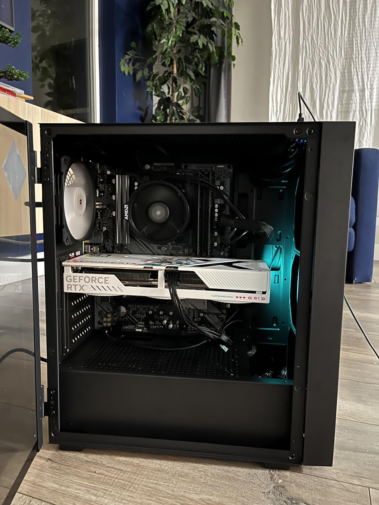 Vetroo White AL800 Mid Tower ATX Gaming PC Computer Case customer photo 1