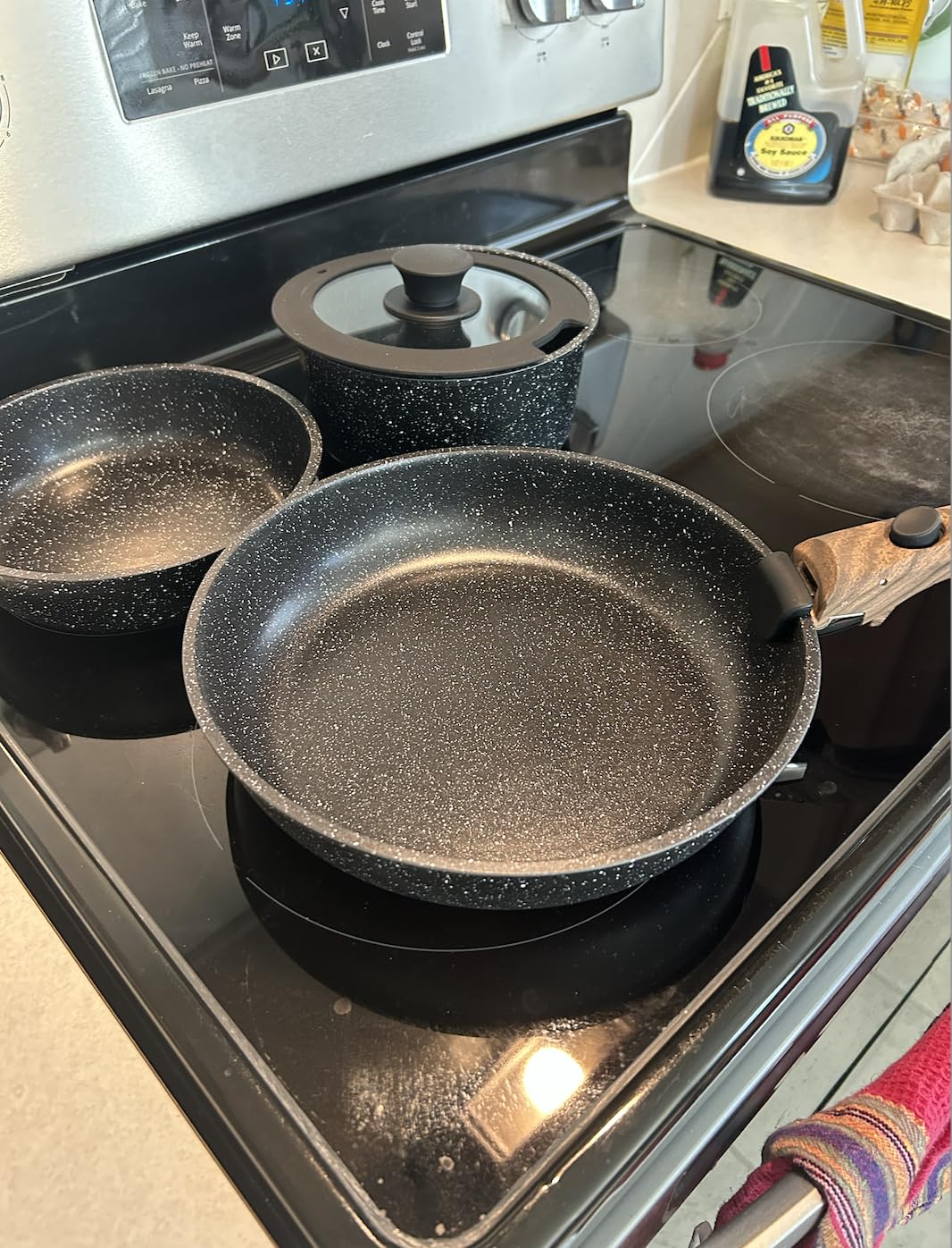 Kitchen Academy Removable Handle Pots and Pans Set - 10 Pieces Green Cookware Set with Removable Handle, RV Induction Cookware Set for Camp customer photo 1