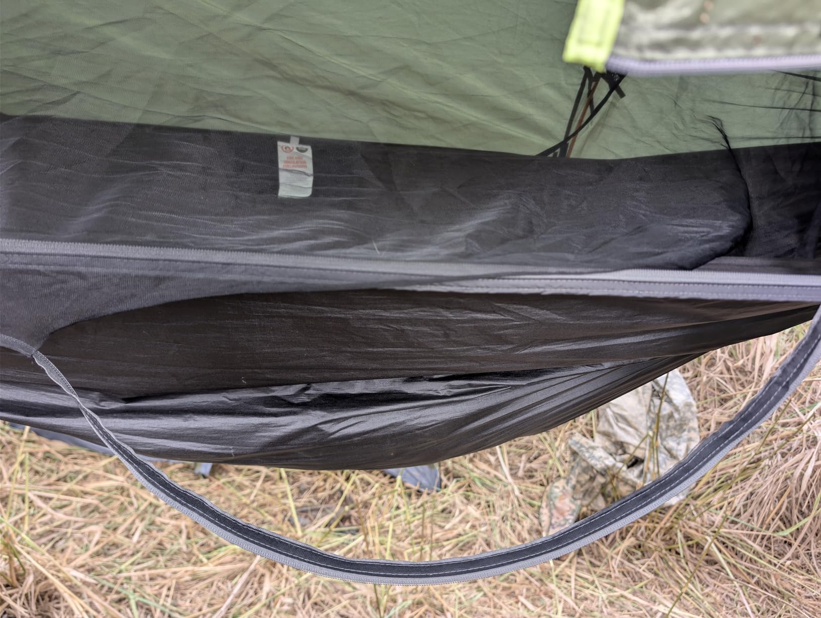 Camping Hammock Tent with Mosquito Net & RainFly, 3 in 1 Waterproof Lightweight Portable Sleeping Hammock Bug, Travel Outdoor Gear with Tree Strap Swing, for Hiking Patio Expedition customer photo 1