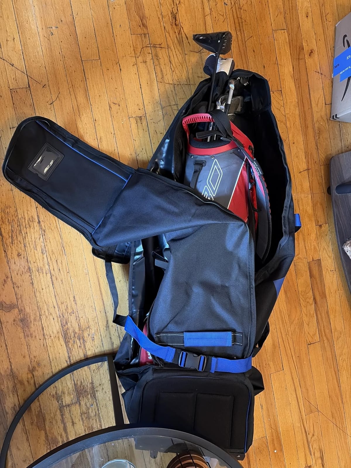 ZEEMO Full-Open Golf Travel Bag for Airlines, Wheeled Club Carrier Bag customer photo 1
