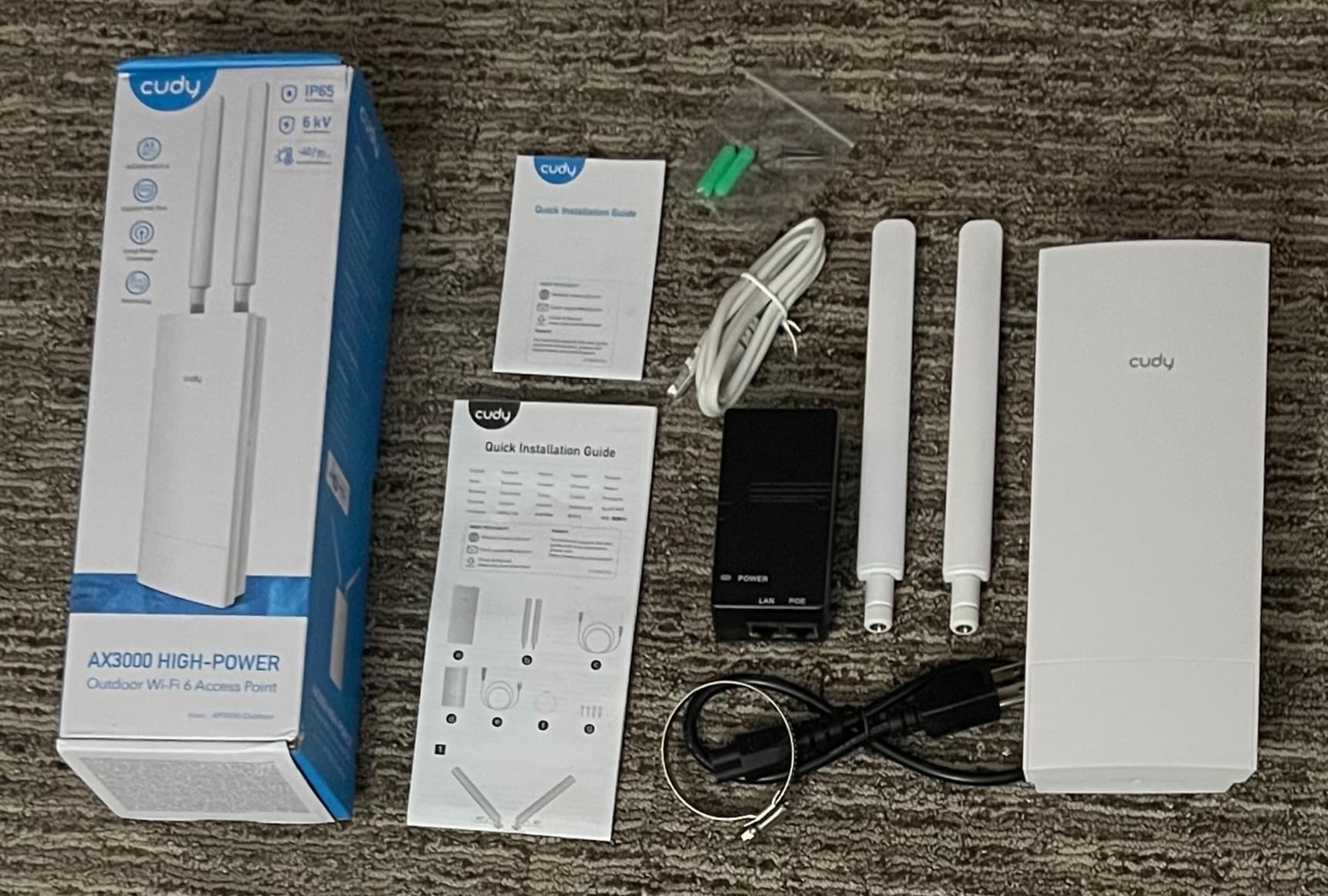 Cudy AX3000 High-Power Wi-Fi 6 GbE Outdoor Access Point, AP3000 Outdoor customer photo 1