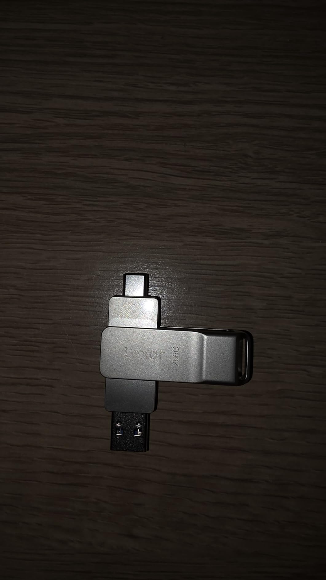Lexar D40E 256GB Dual USB 3.2 Gen 1 Type-C Jump Drive, Champagne Silver customer photo 2