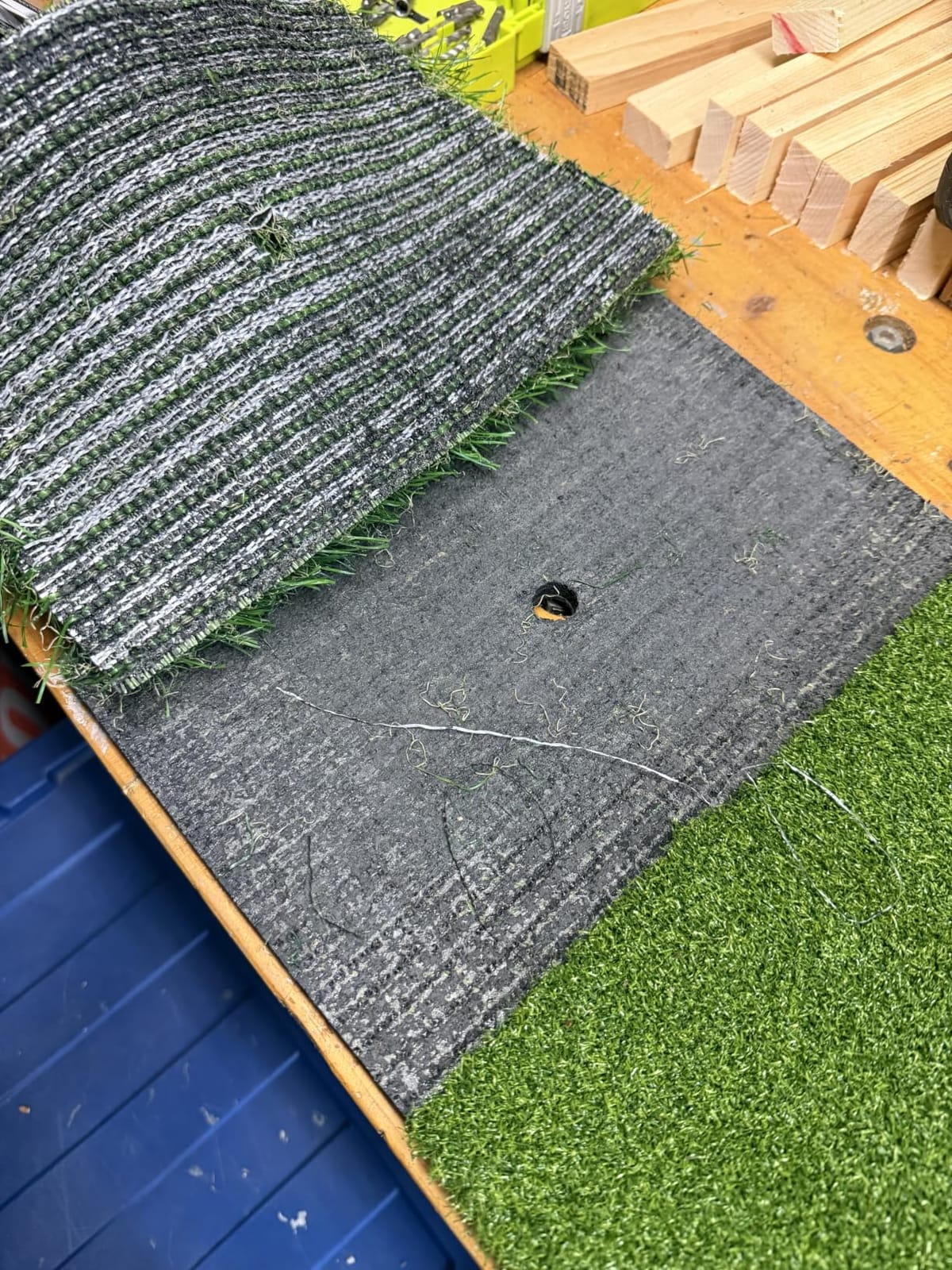 Golf Hitting Mats Training Equipment, Golf Practice Mat with Instant Swing Path Feedback, 3 Replaceable Golf Training Mats with No-Slip Heavy Duty Rubber Base customer photo 1