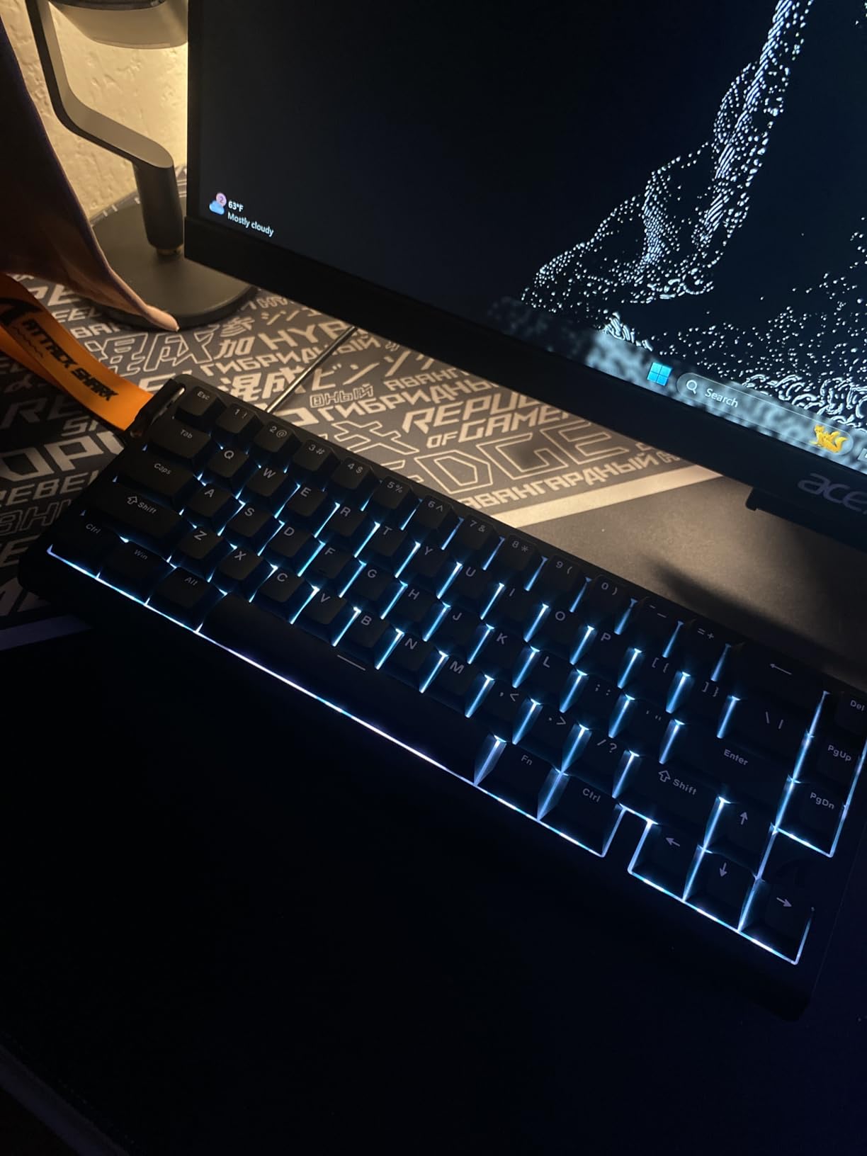 ATTACK SHARK X68 HE RT Mechanical Gaming Keyboard 60% Wired TKL-Black customer photo 1