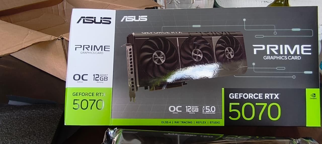 ASUS Prime GeForce RTX 5070 12GB GDDR7 OC Edition Gaming Graphics Card customer photo 2