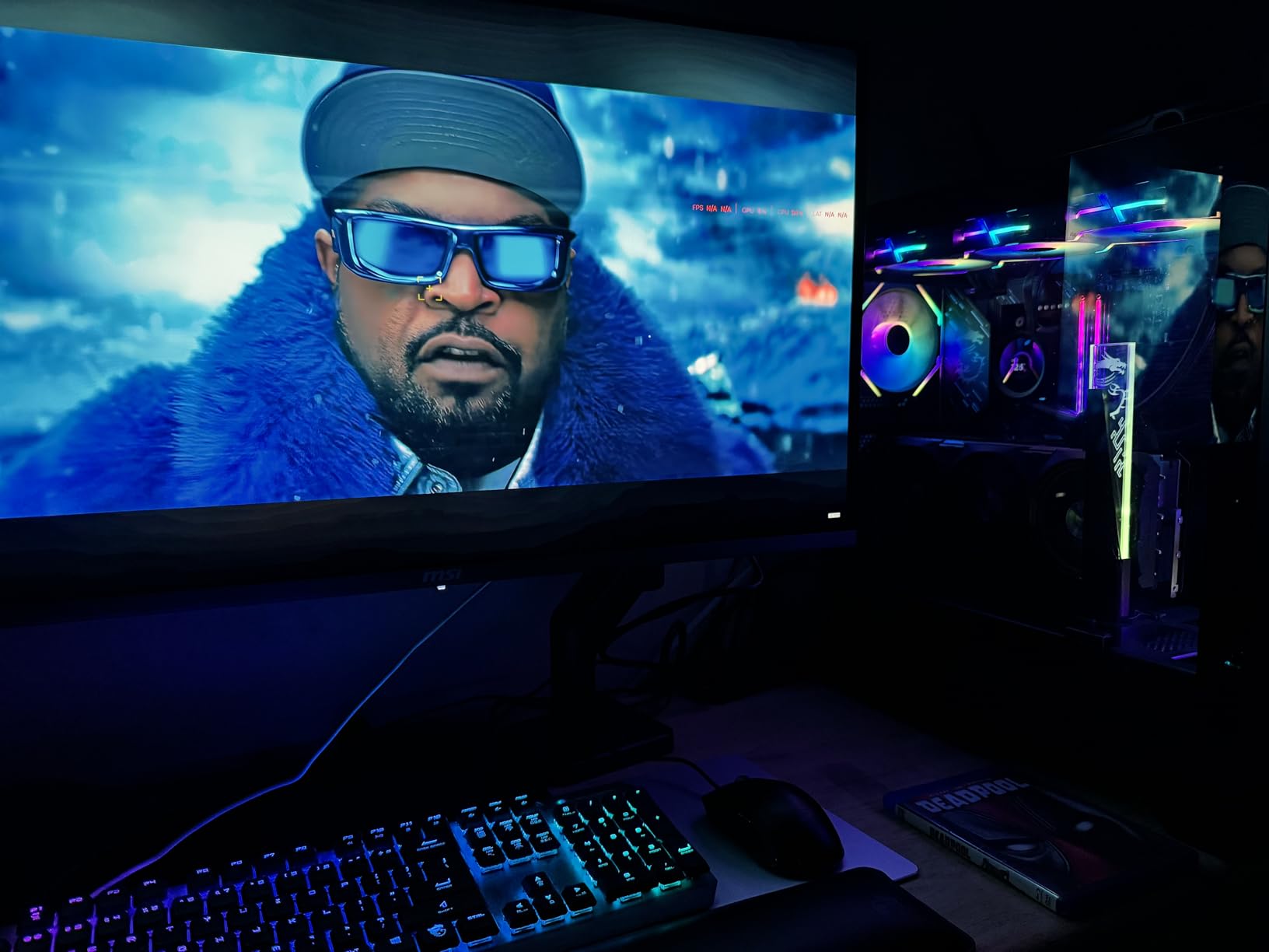 msi MPG 322URX QD-OLED 32-inch 3840 x 2160 (UHD) Computer Monitor, 240Hz, Adaptive-Synch, HDMI, DP Port, VESA Mountable, Tilt, Speaker, 0.03ms, Black customer photo 1