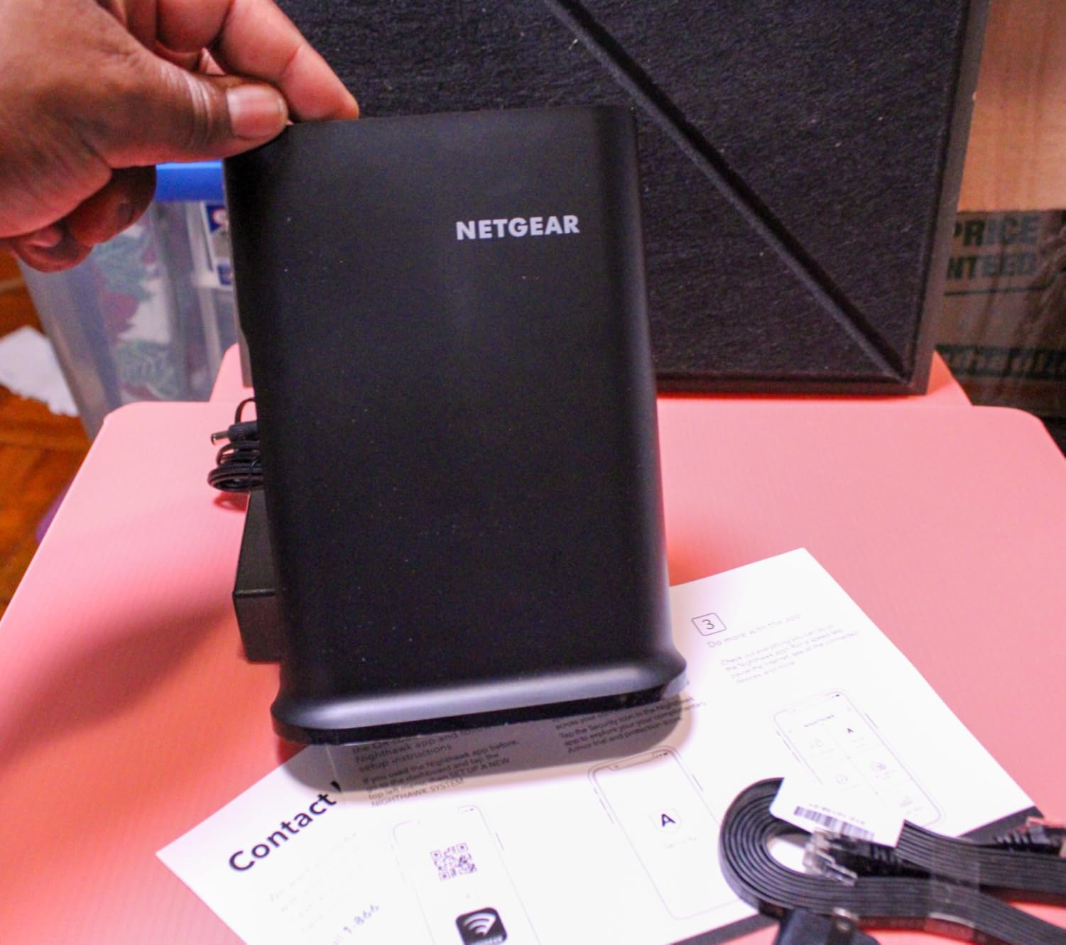 NETGEAR Nighthawk WiFi 6 Router R6700AX, Up to 1,500 sq ft, 1.8 Gbps customer photo 1