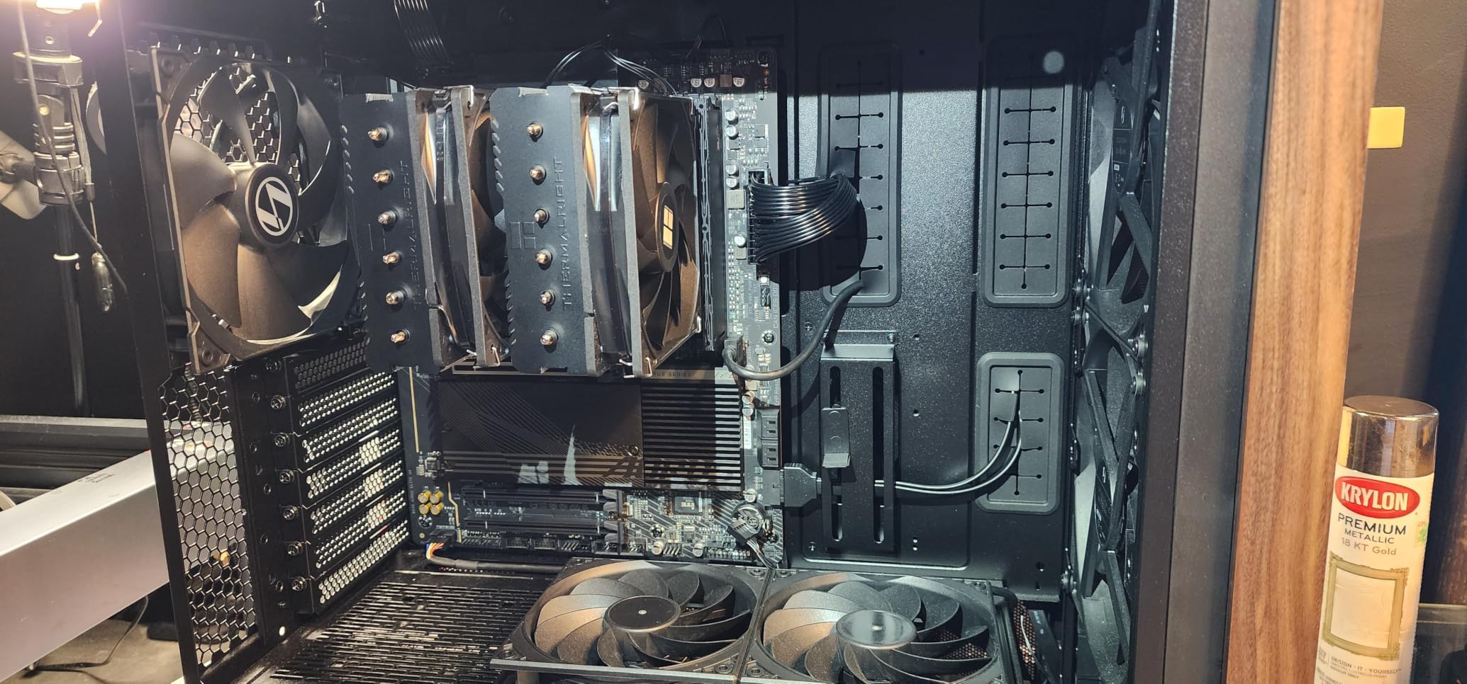 Lian Li LANCOOL 217 ATX Mid-Tower PC Case, 5 PWM Fans, Black Walnut Wood customer photo 2
