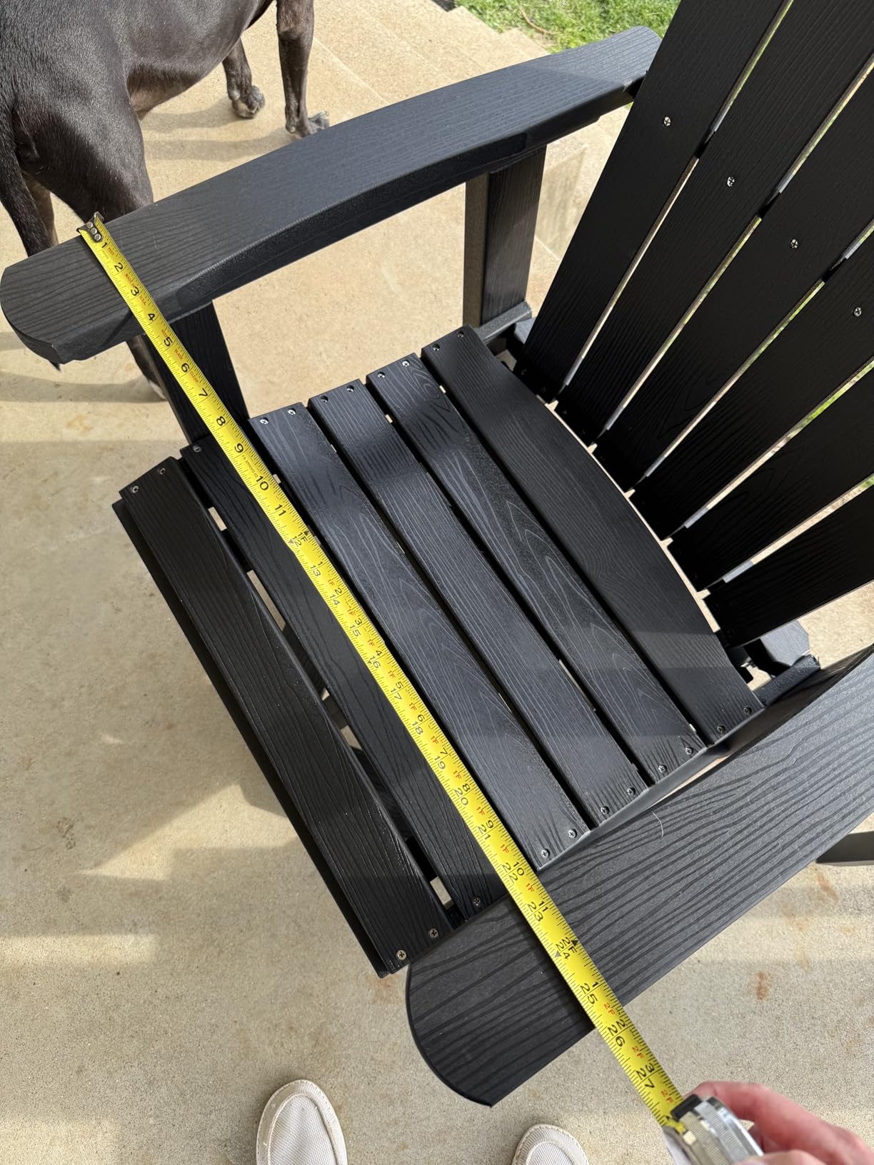 SERWALL HDPE Adirondack Swivel Glider Chair for Outdoor customer photo 1