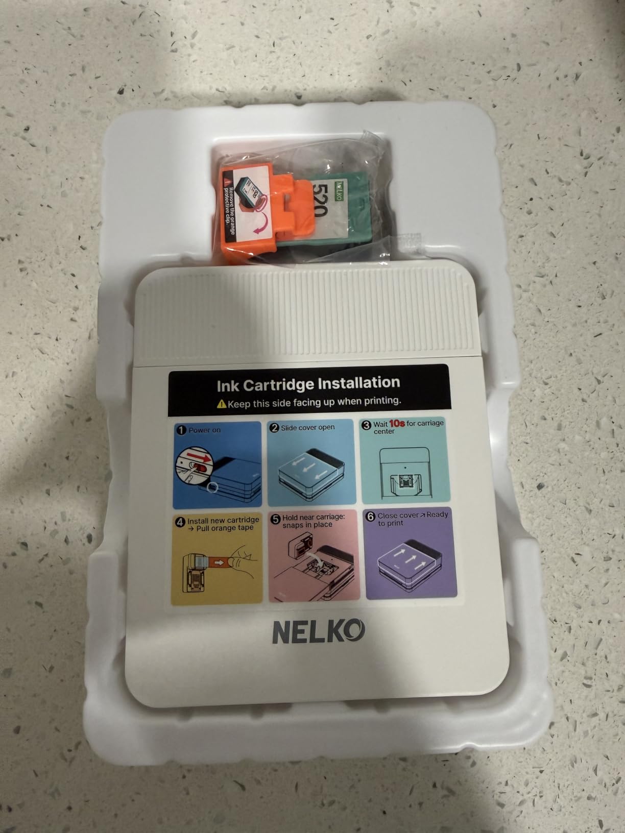 Nelko PP01 Photo Printer, 2x3 Portable Photo Printer, Mini Printer, White customer photo 1