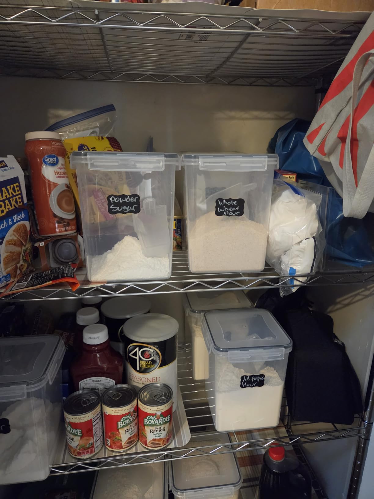 Vtopmart 8.5L Extra Large Flour Sugar Storage Containers, 2 PCS, Black customer photo 2