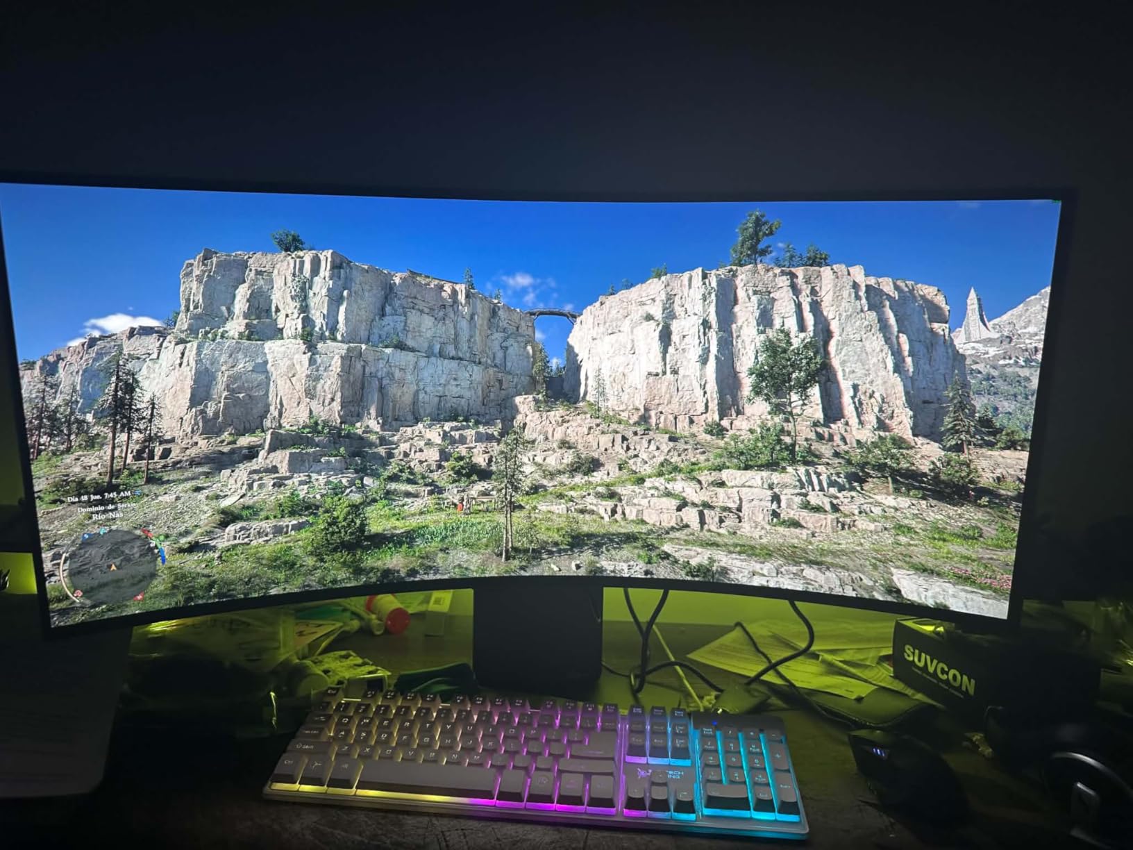 LG 34GX900A-B 34-Inch Ultragear WQHD (3440 x 1440) OLED Curved Gaming Monitor, 240Hz, 0.03ms, NVIDIA G-Sync, VESA DisplayHDR True Black 400, HDMI 2.1, DisplayPort, USB Type-C PD 65W, Black customer photo 2