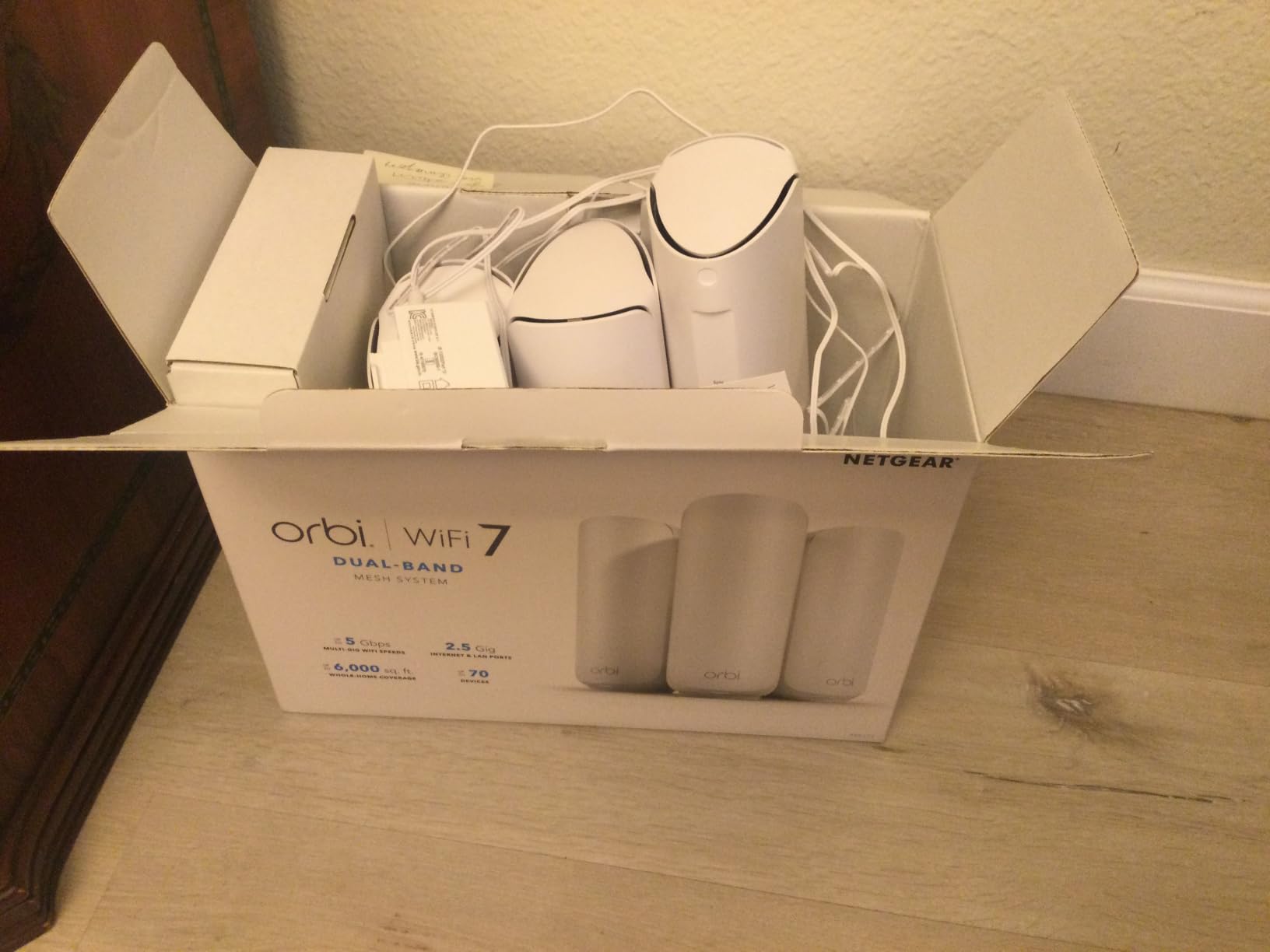 NETGEAR Orbi 370 Series WiFi 7 Mesh System, Up to 6,000 sq ft., 3 Pack customer photo 1