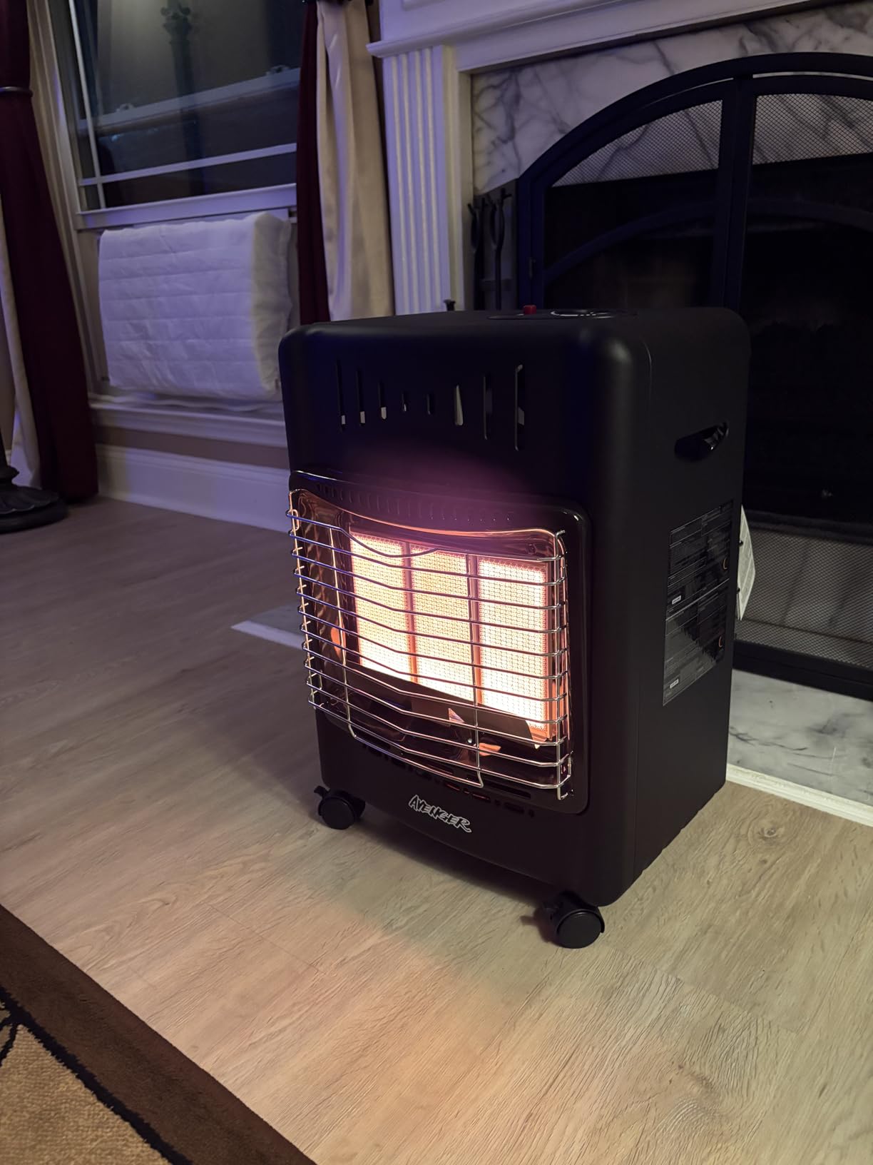 Avenger Portable Outdoor Propane Cabinet Heater – 18,000 BTU Radiant Gas Heater with Tip-Over & ODS Safety Shut-Off - Model # 22BF-A00 customer photo 2