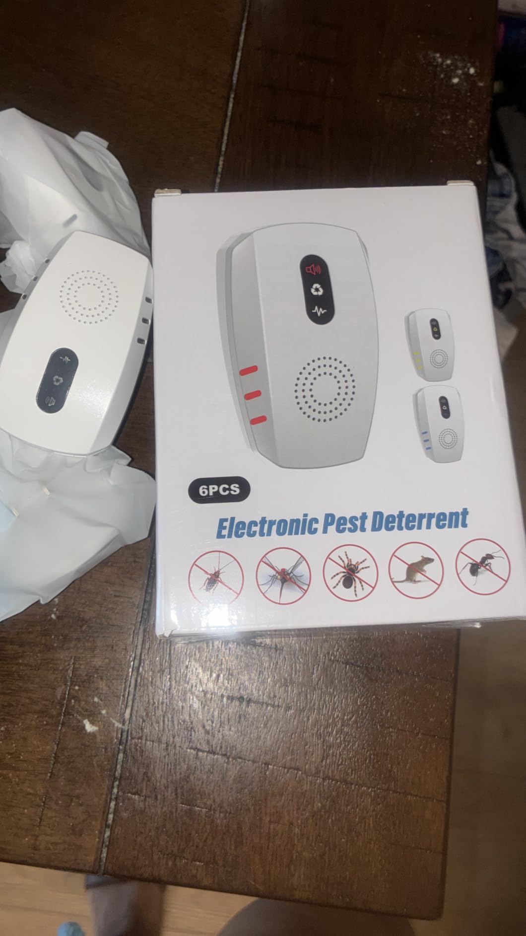 2026 Upgraded Ultrasonic Indoor Pest Repeller, 3-Mode Mouse Traps, 6 Pack customer photo 1