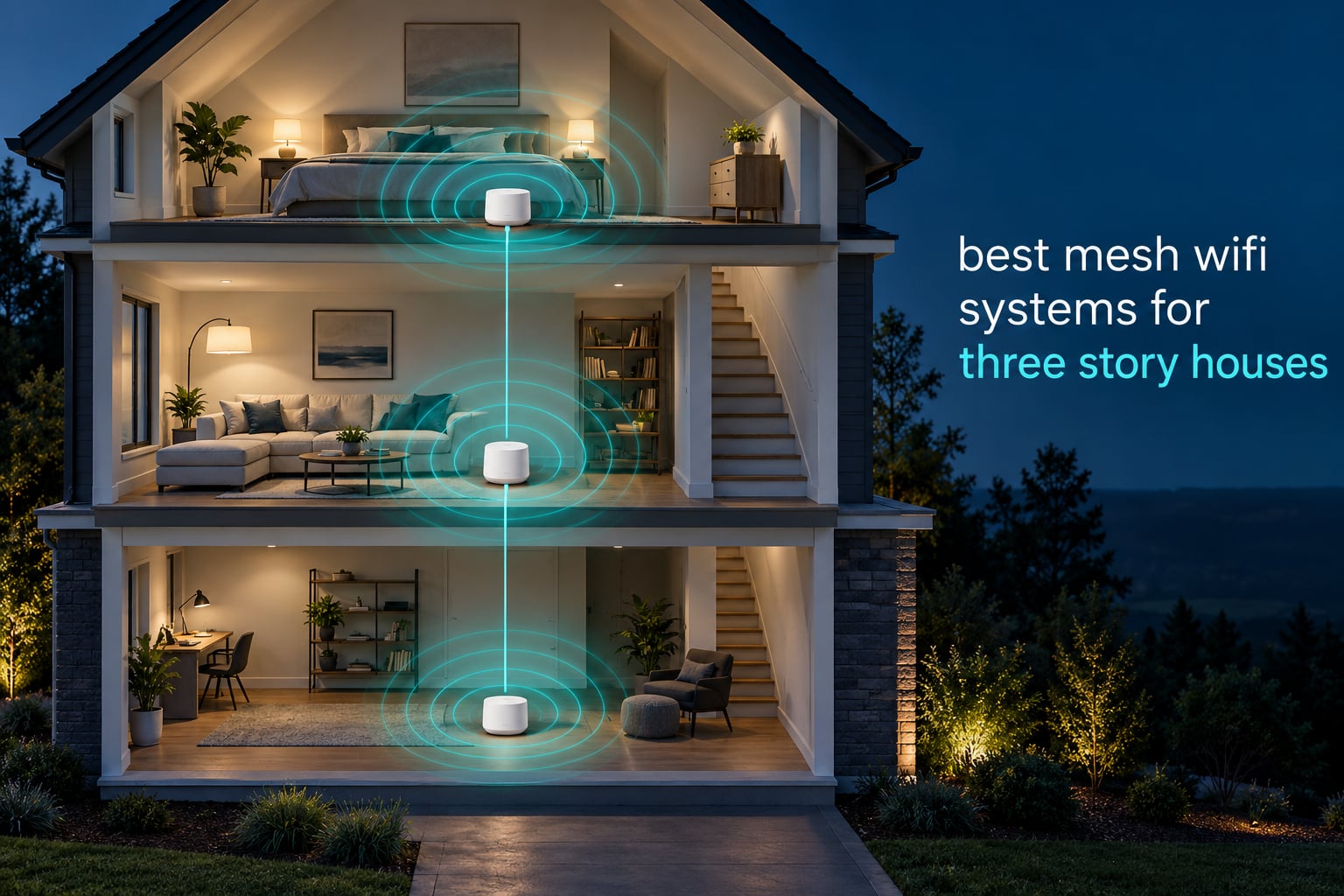 best mesh wifi systems for three story houses