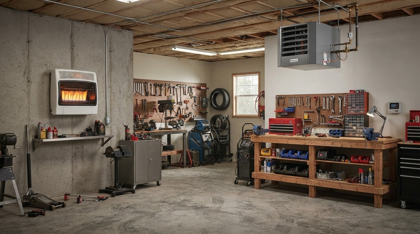 best natural gas garage heaters for workshops