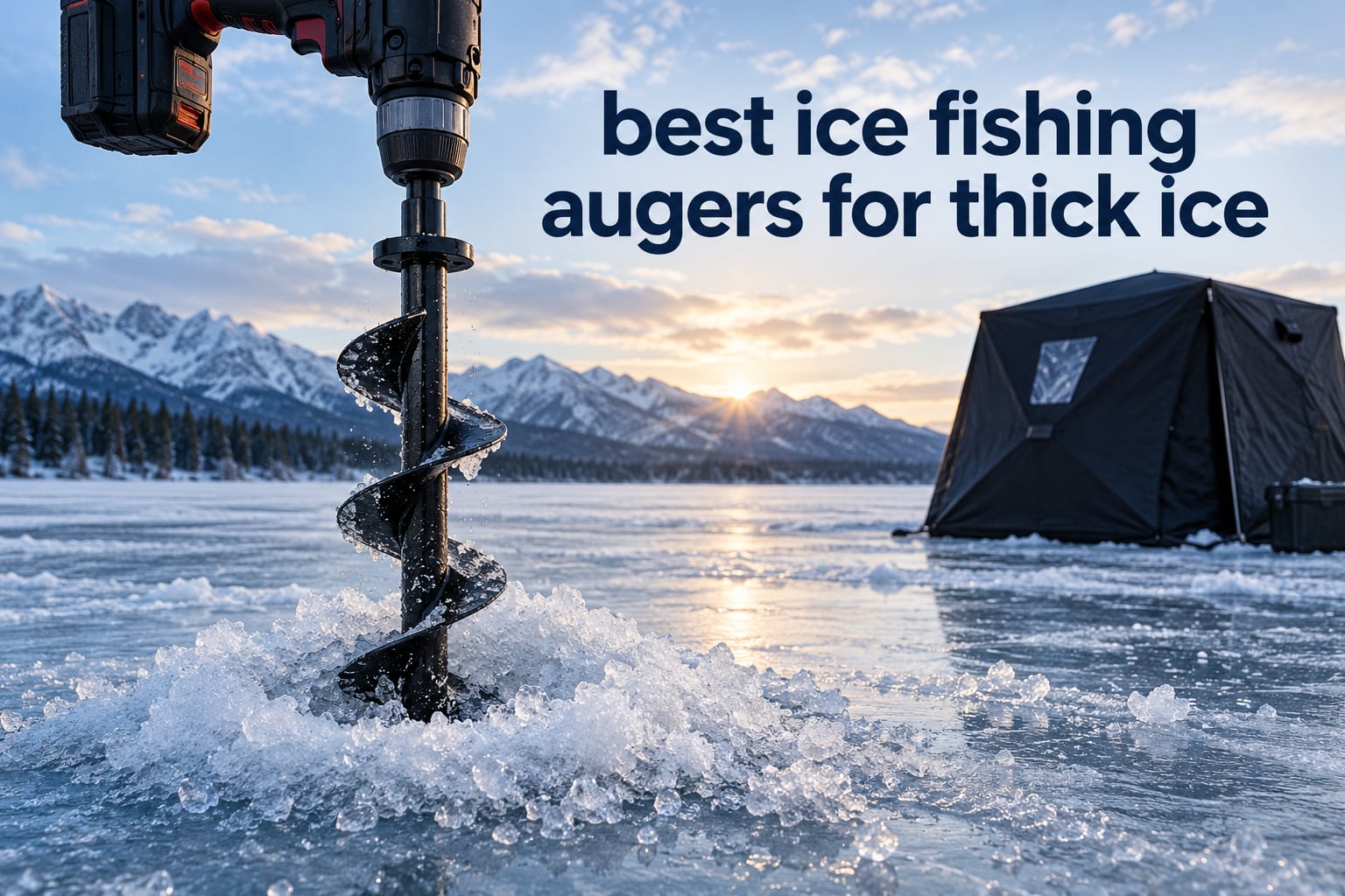 best ice fishing augers for thick ice