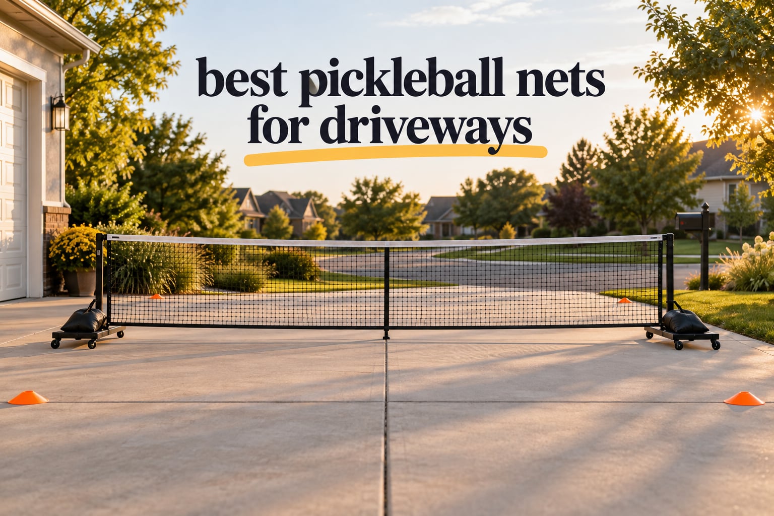 best pickleball nets for driveways