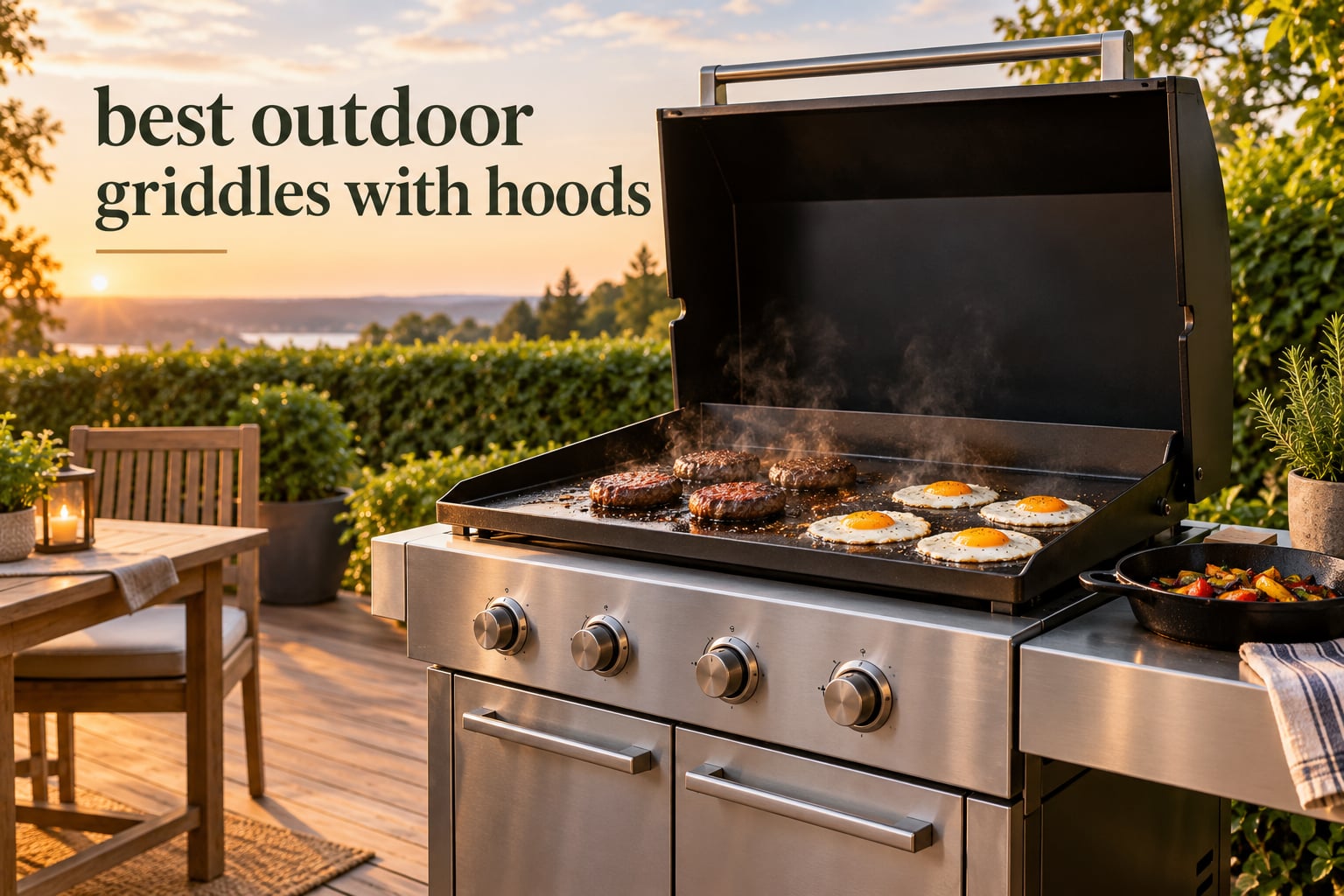 best outdoor griddles with hoods