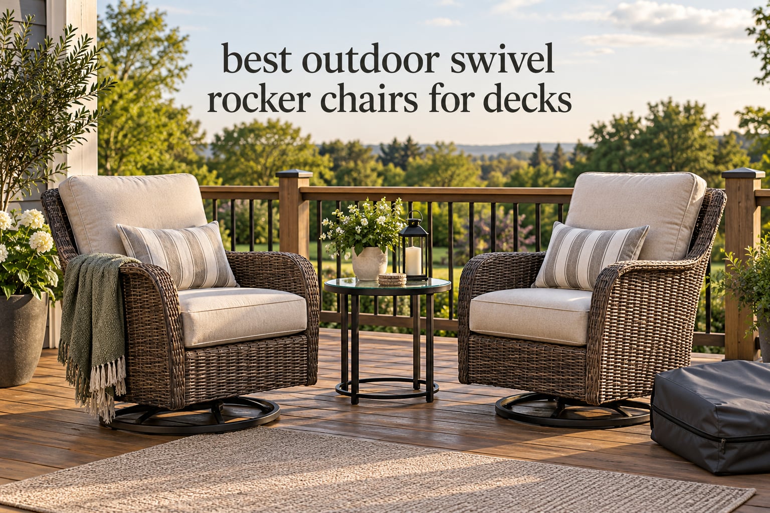 best outdoor swivel rocker chairs for decks