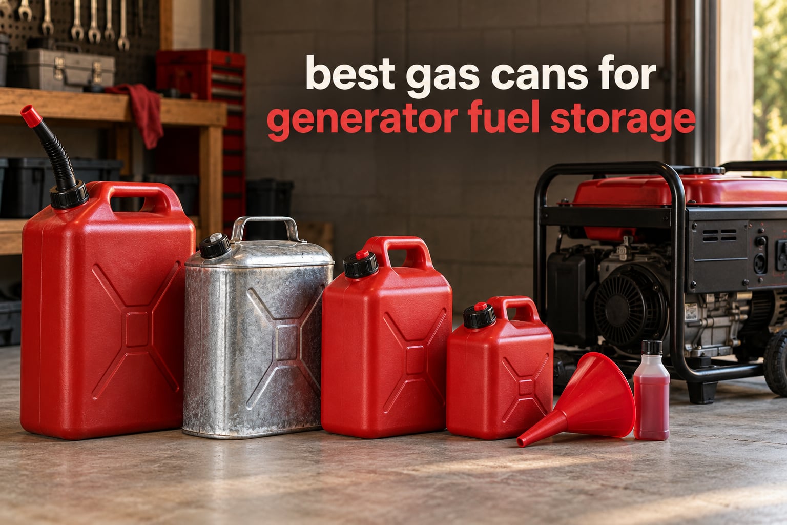 best gas cans for generator fuel storage