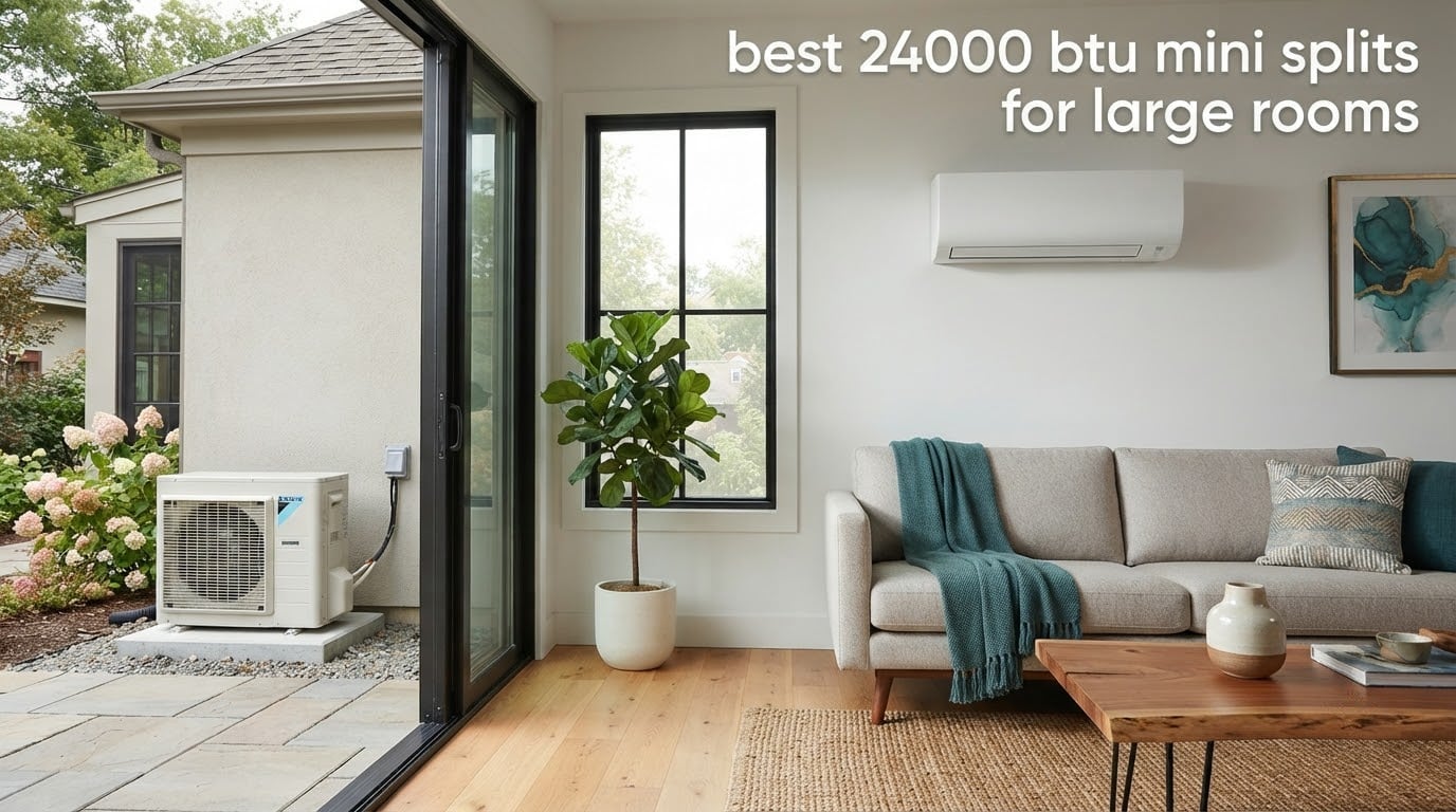 best 24000 btu mini splits for large rooms