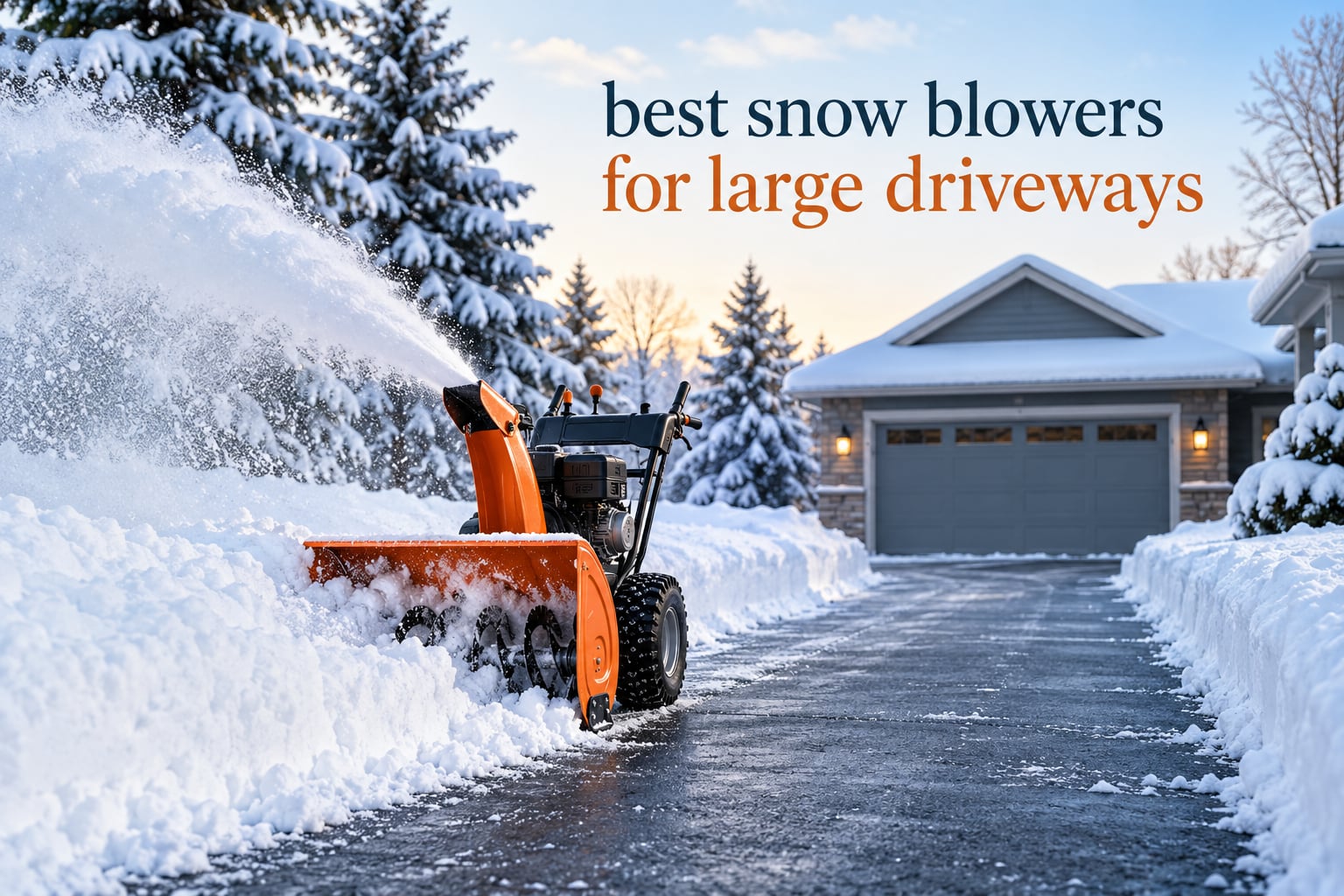 best snow blowers for large driveways