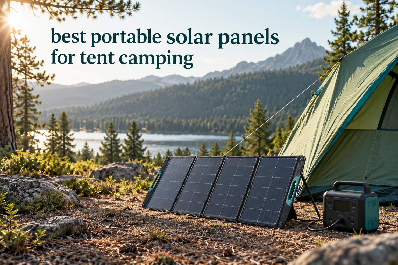 best portable solar panels for tent camping